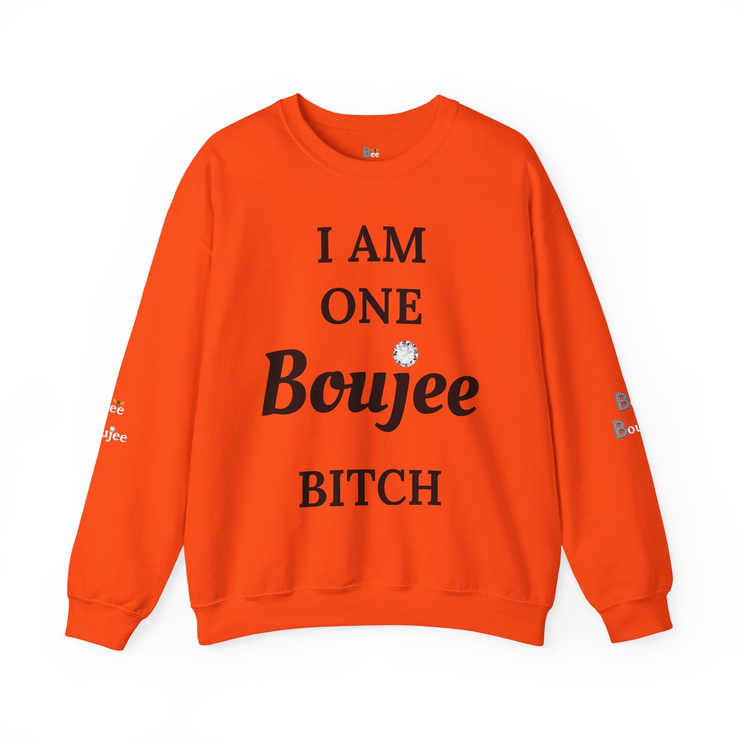 I Am One Boujee Bitch - Heavy Blend™ Light Colors Crewneck Sweatshirt