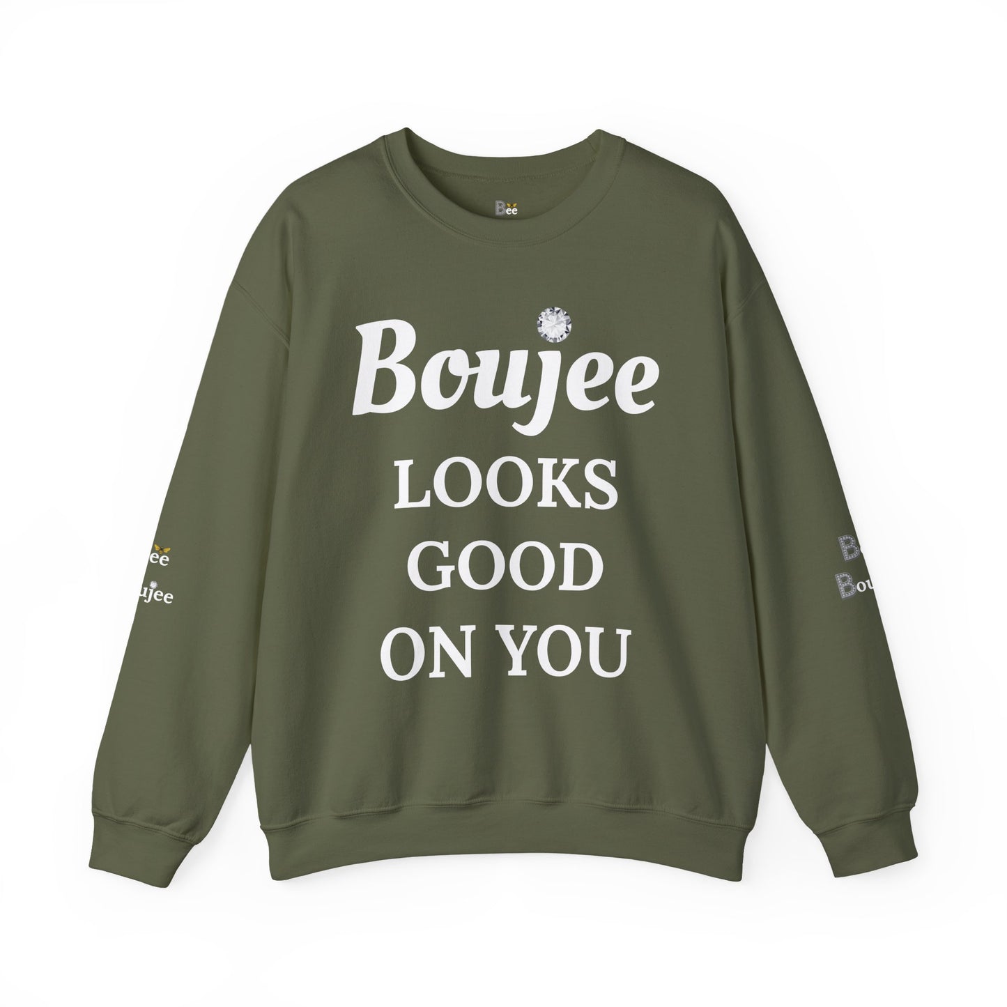 Boujee Looks Good On You - Heavy Blend™ Dark Colors Crewneck Sweatshirt