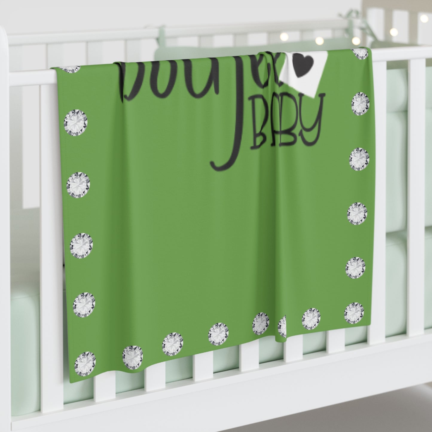 Boujee Baby - Swaddle Blanket GREEN
