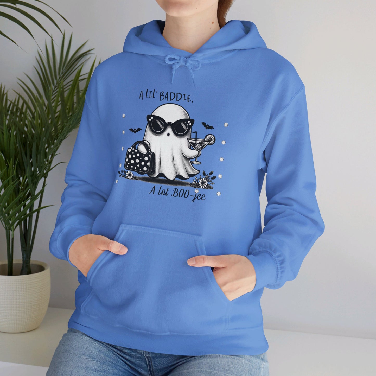 Halloween Booo in Boooujee Heavy Blend™ Hooded Sweatshirt