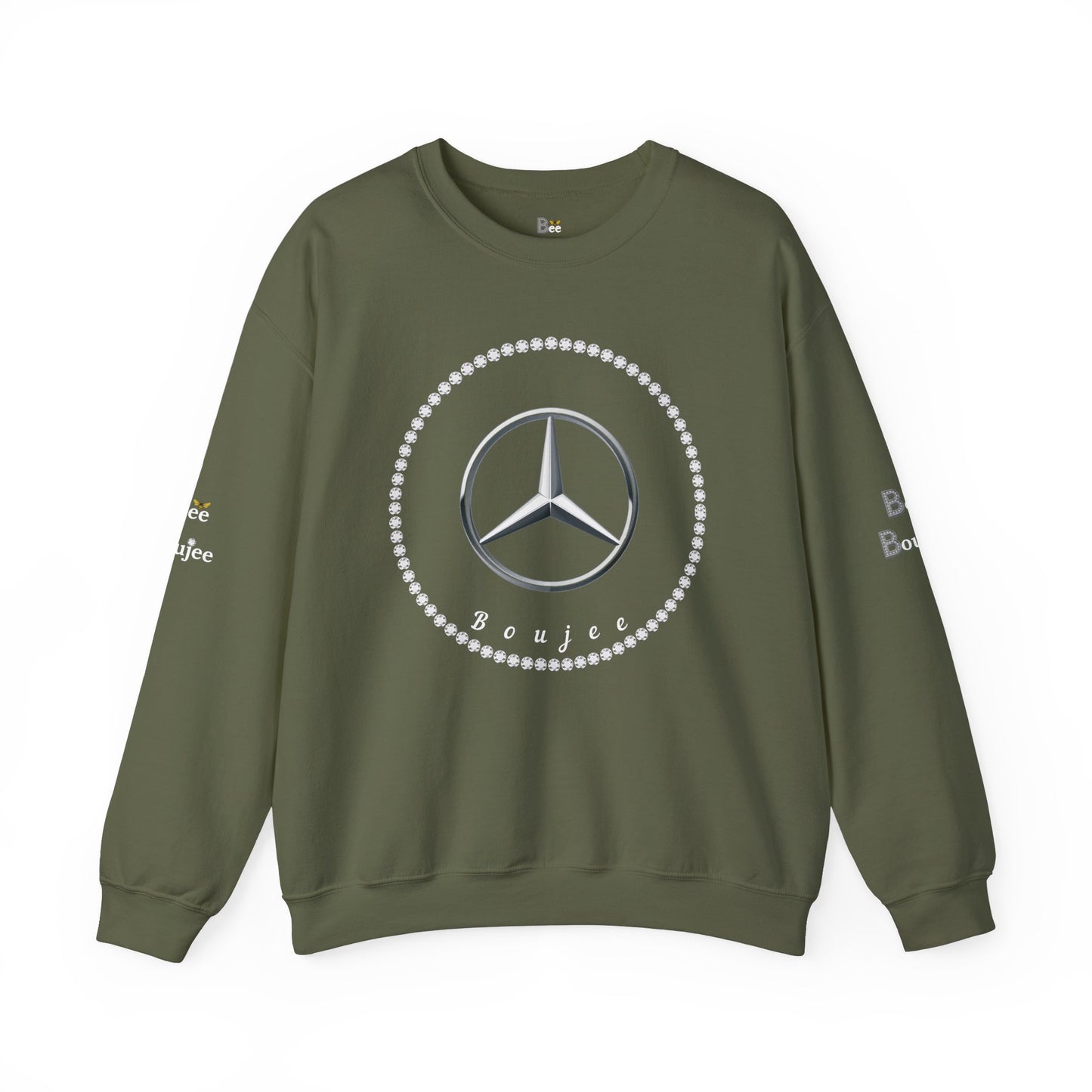 Boujee Benz Emblem - Heavy Blend™ Dark Colors Crewneck Sweatshirt