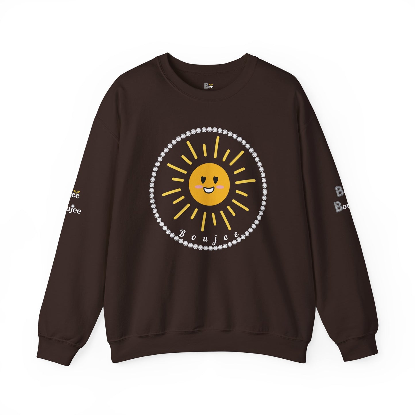 Boujee Golden Sunshine - Heavy Blend™ Dark Colors Crewneck Sweatshirt