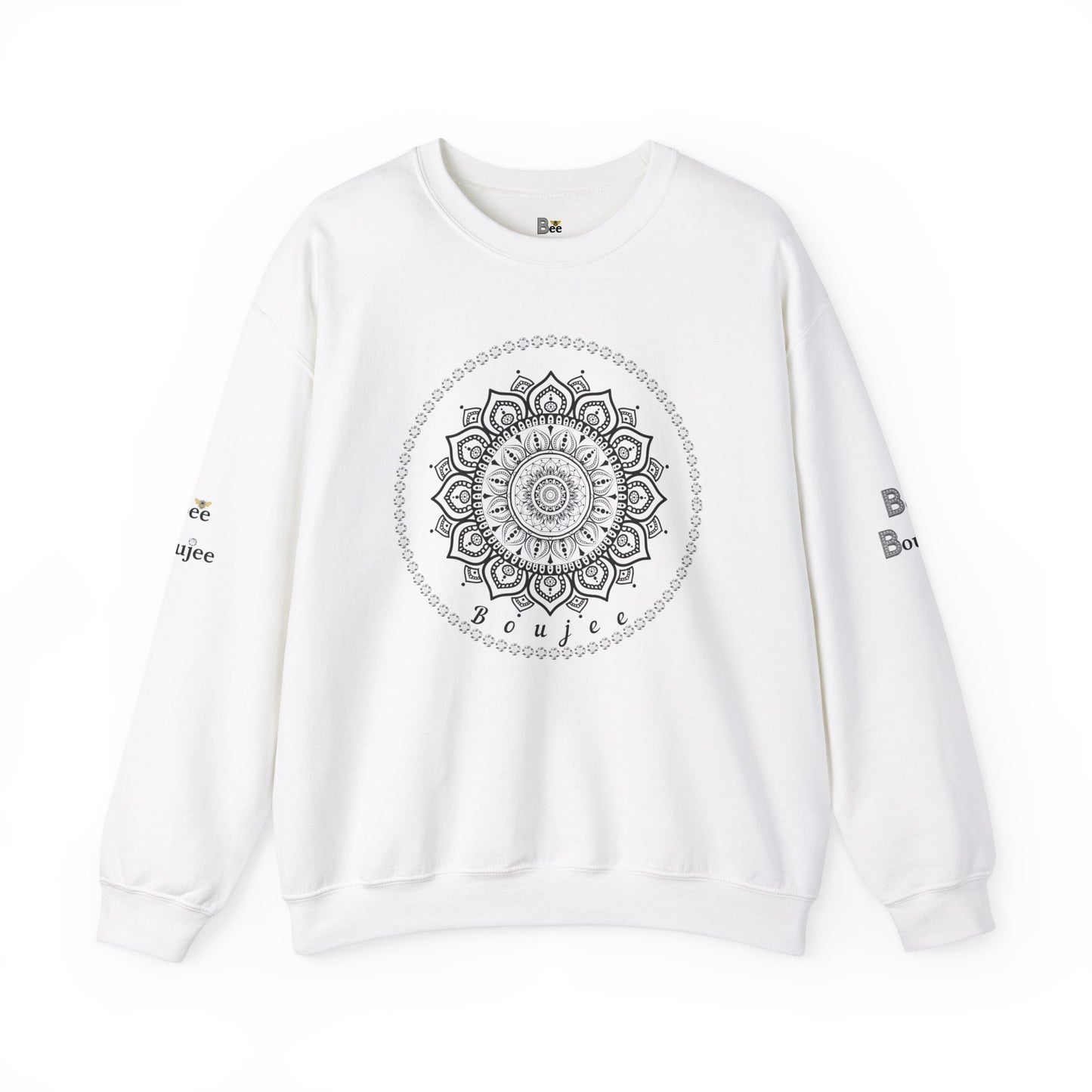 Boujee Black Burst - Heavy Blend™ Light Colors Crewneck Sweatshirt