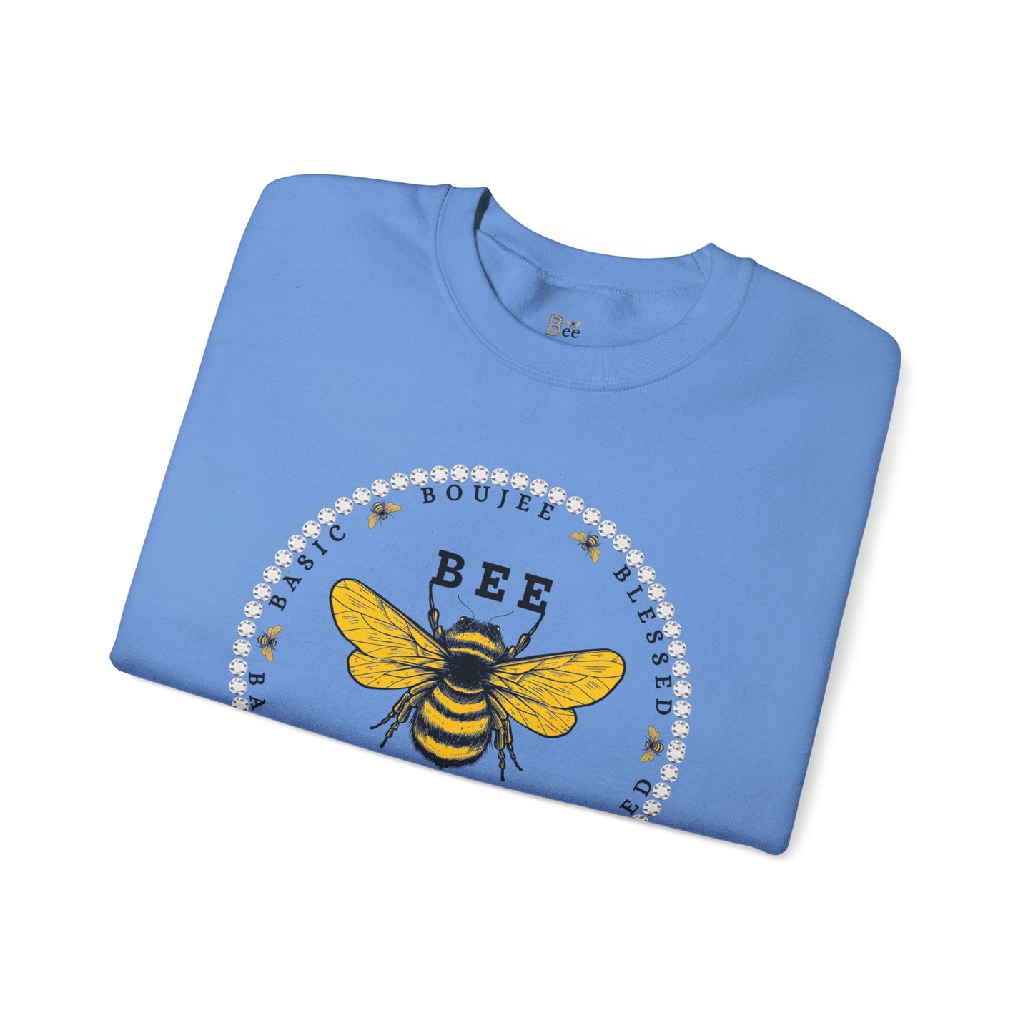 Basic Boujee Blessed - Heavy Blend™ Light Colors Crewneck Sweatshirt