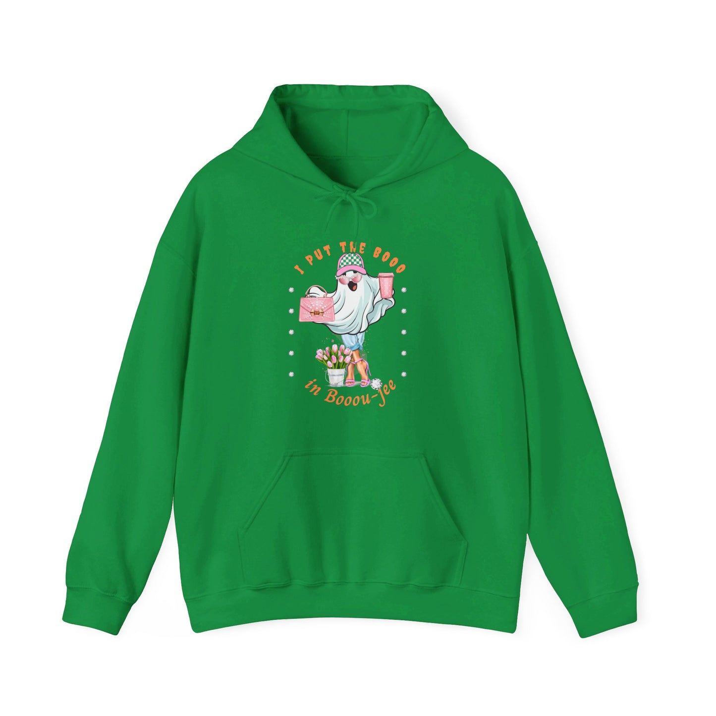 Halloween Booo in Boooujee Heavy Blend™ Hooded Sweatshirt - FAIR SKIN TONE