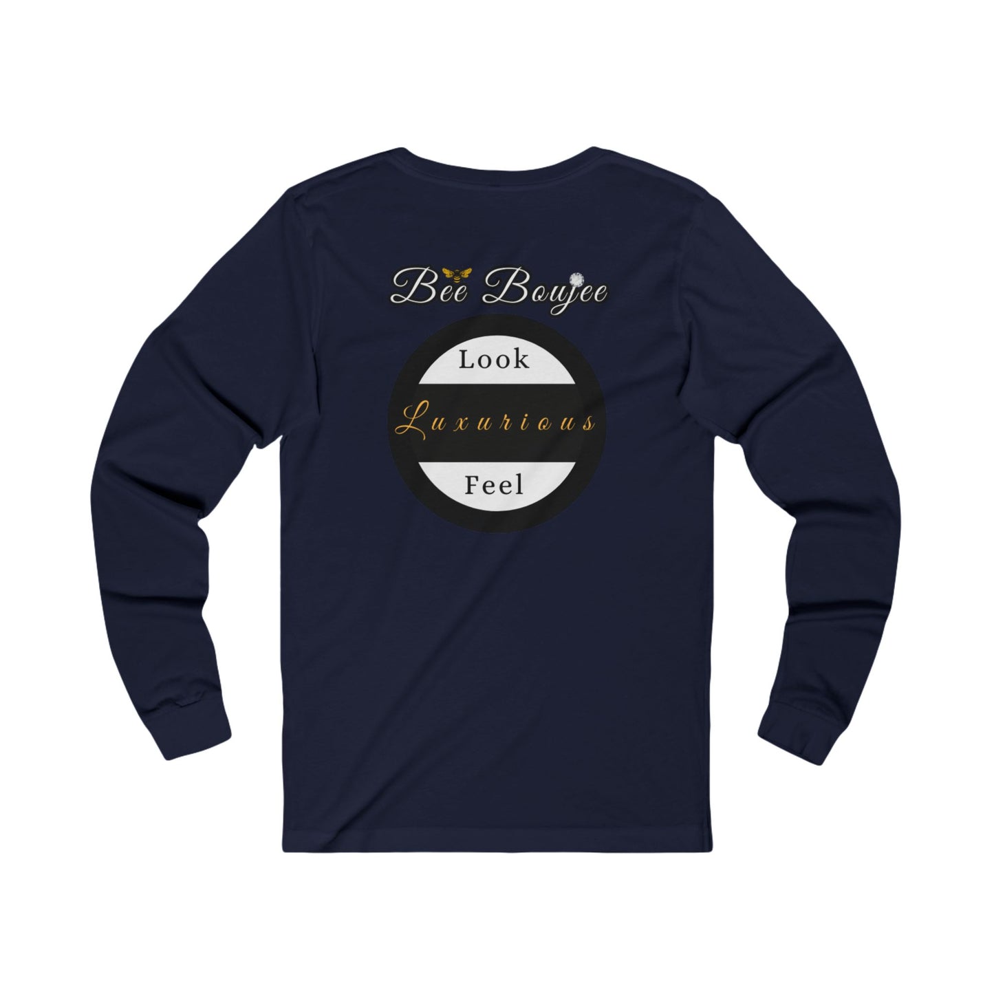 Halloween Booo in Boooujee - Jersey Long Sleeve Tee FAIR SKIN TONE