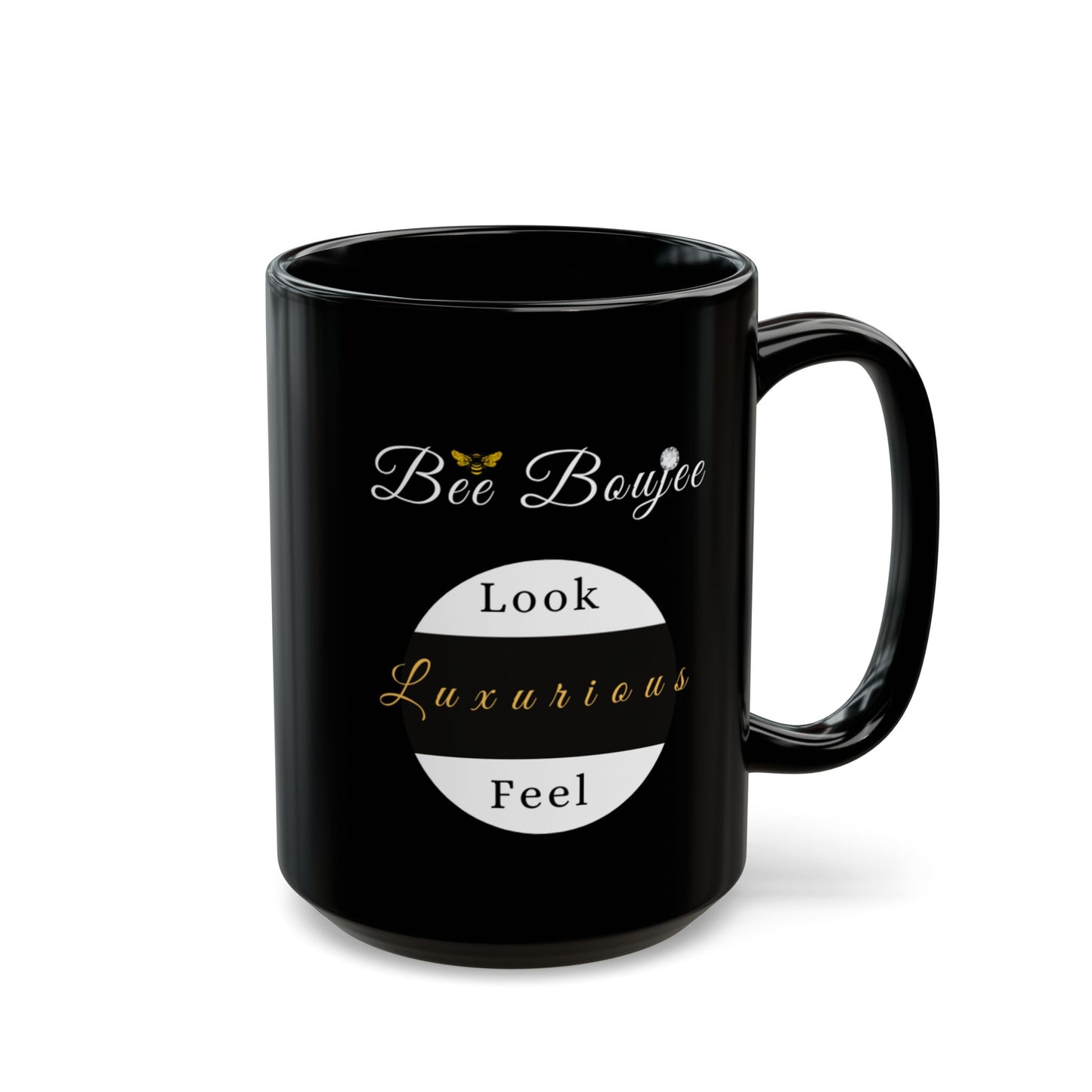 Halloween Just Plain Boujee BLACK Mug 15oz