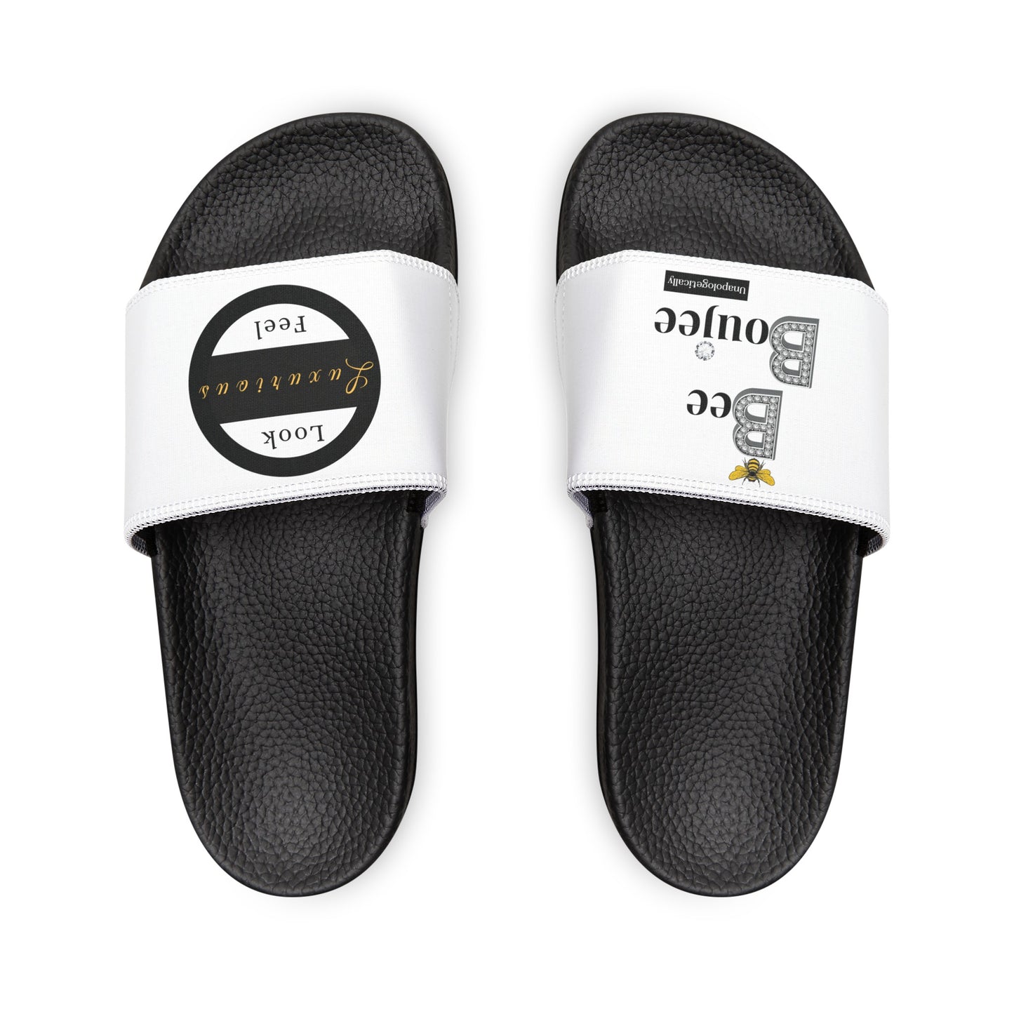 Bee Boujee - WHITE Women's Removable-Strap Sandals