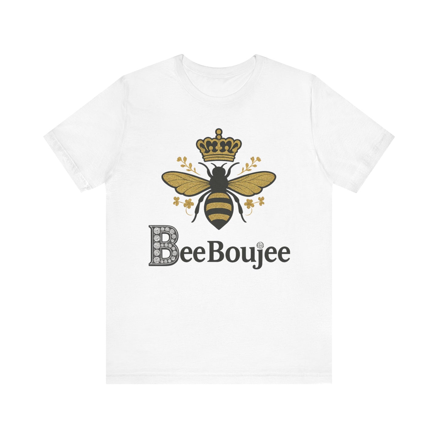 Bee Boujee Jersey Tee - Stylish Signature Bee Boujee T-Shirt for Casual Wear, Gift for Her, Nature Lovers, Birthday Present, Summer Fashion
