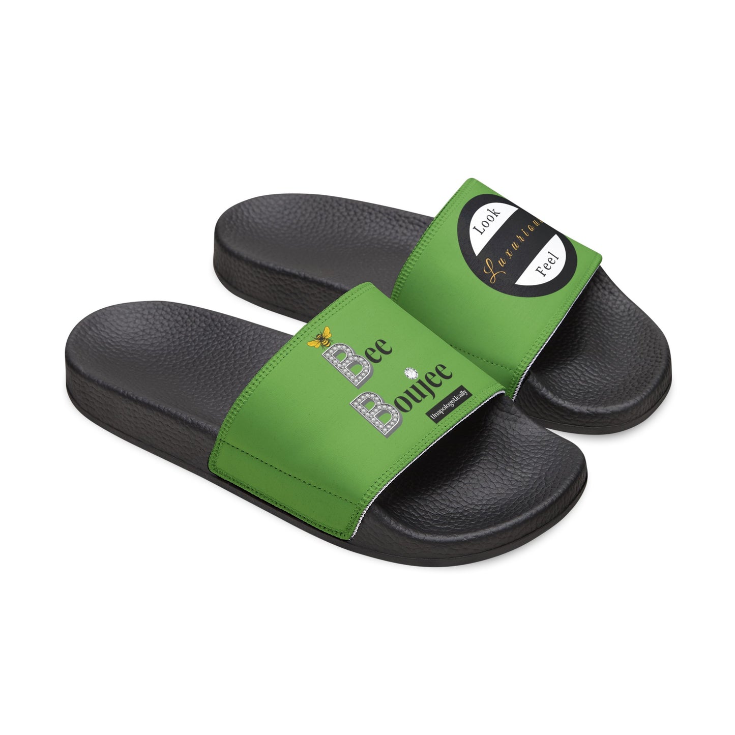 Bee Boujee - GREEN Women's Removable-Strap Sandals