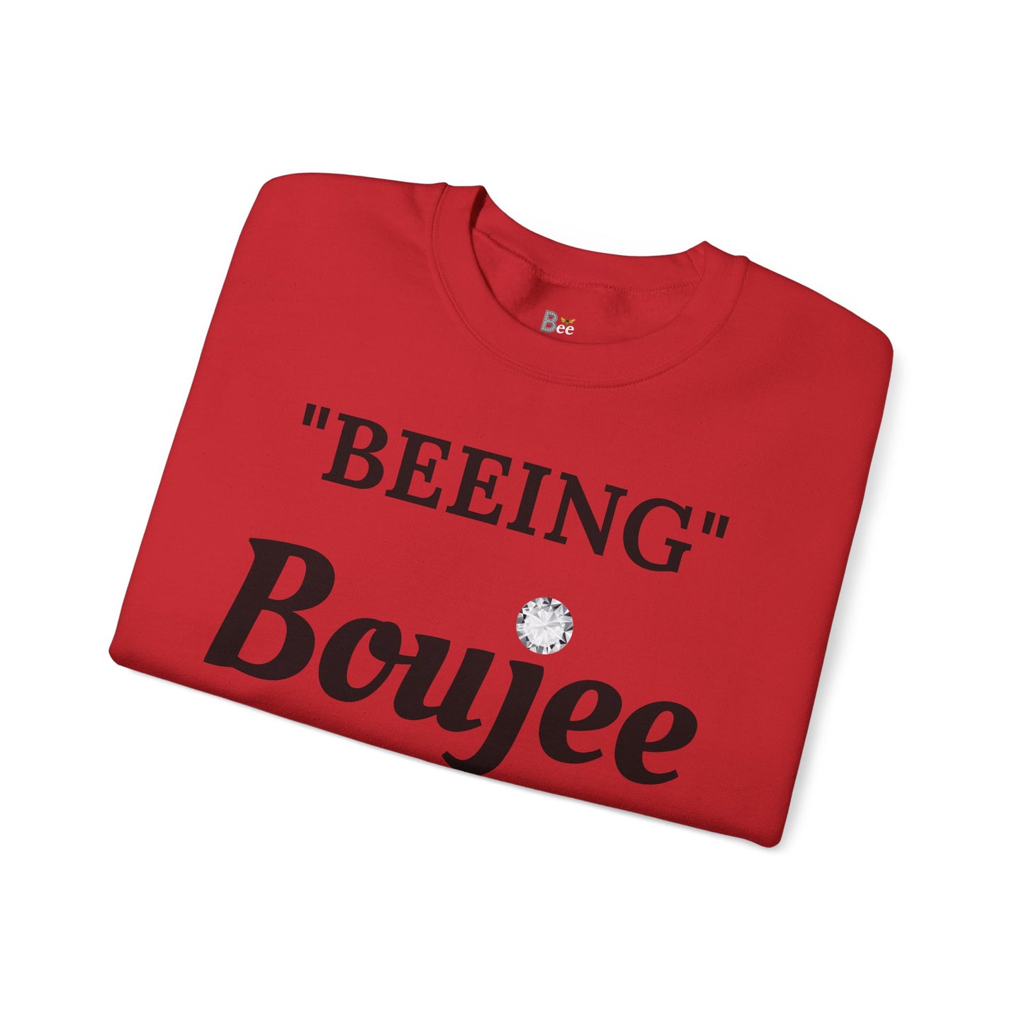 "Beeing" Boujee Ain't Easy- Heavy Blend™ Light Colors Crewneck Sweatshirt