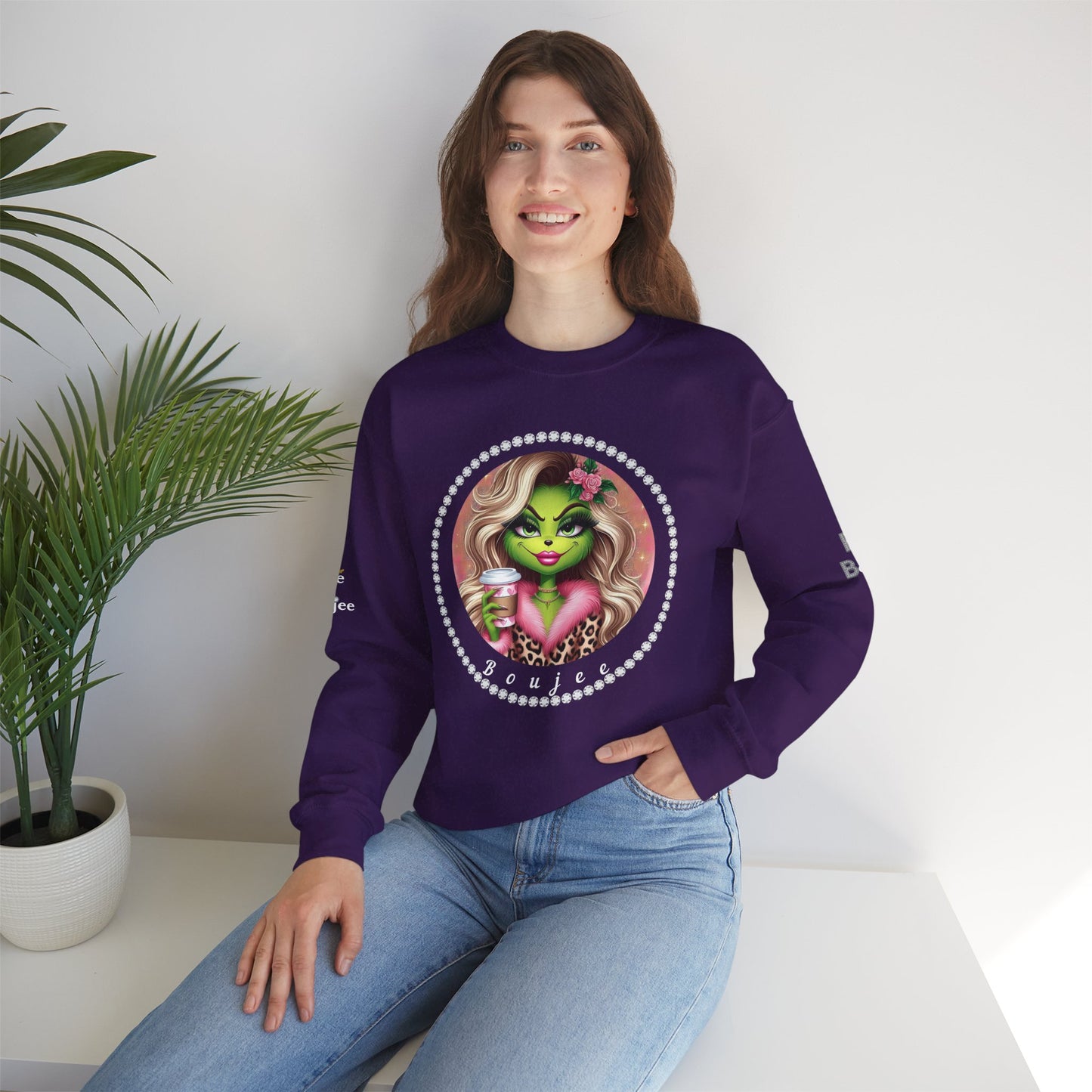 Boujee "Gritch" - Heavy Blend™ Dark Colors Crewneck Sweatshirt