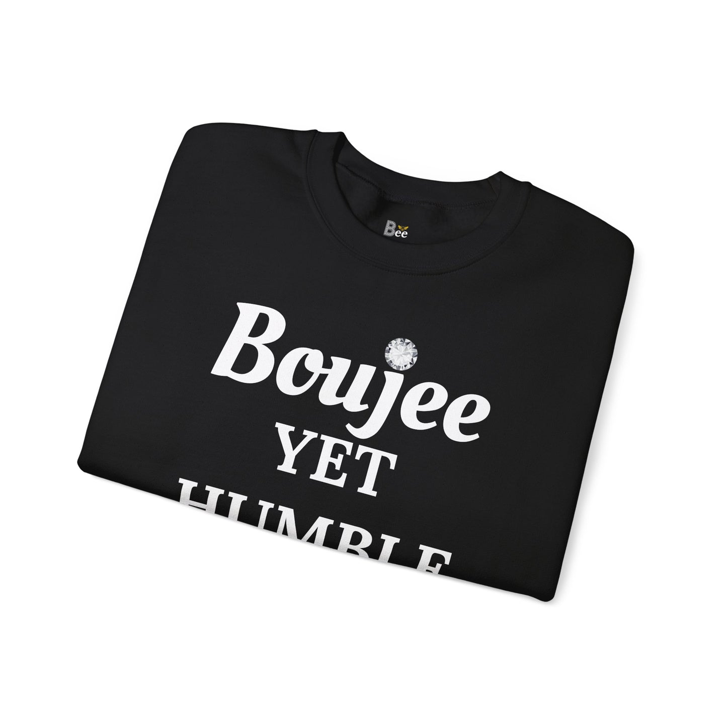 Boujee Yet Humble & Basic - Heavy Blend™ Dark Colors Crewneck Sweatshirt