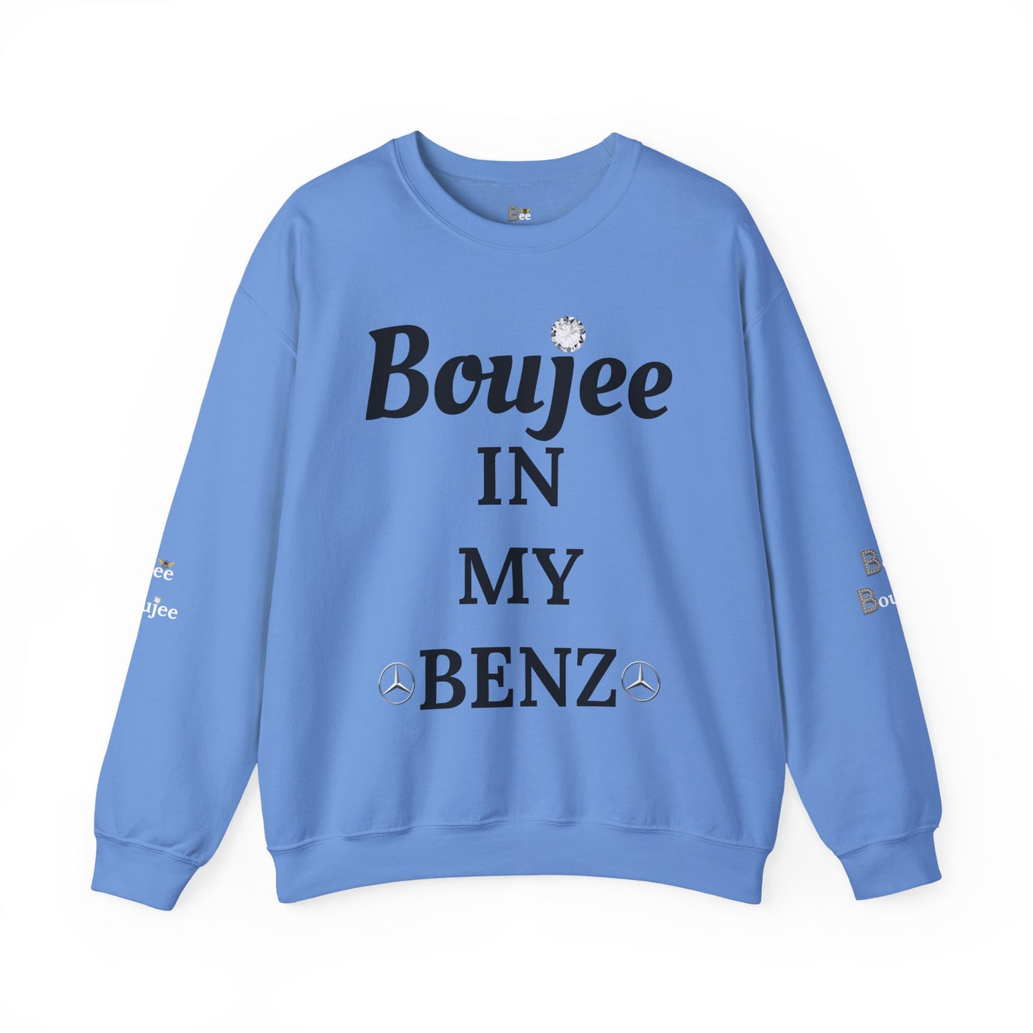 Boujee In My Benz - Heavy Blend™ Light Colors Crewneck Sweatshirt