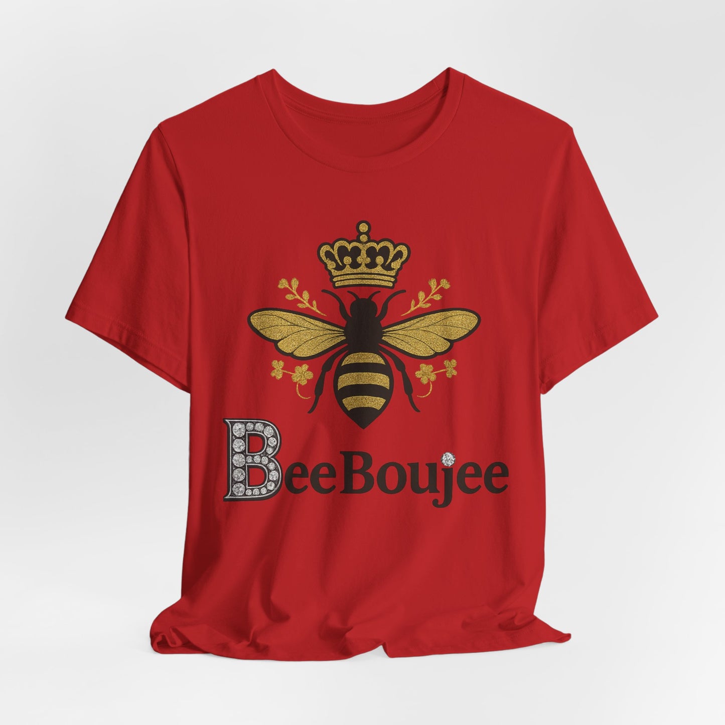 Bee Boujee Jersey Tee - Stylish Signature Bee Boujee T-Shirt for Casual Wear, Gift for Her, Nature Lovers, Birthday Present, Summer Fashion