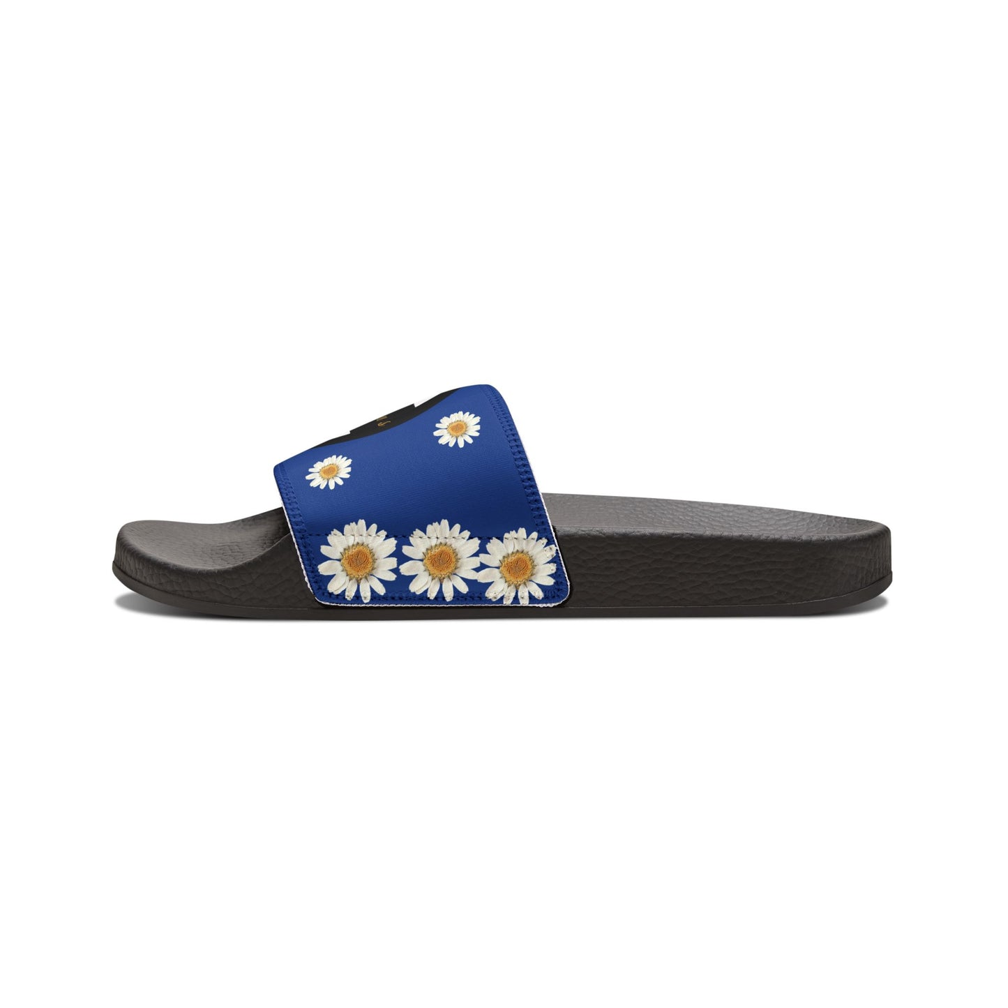 Bee Boujee - DARK BLUE Flowers Women's Removable-Strap Sandals