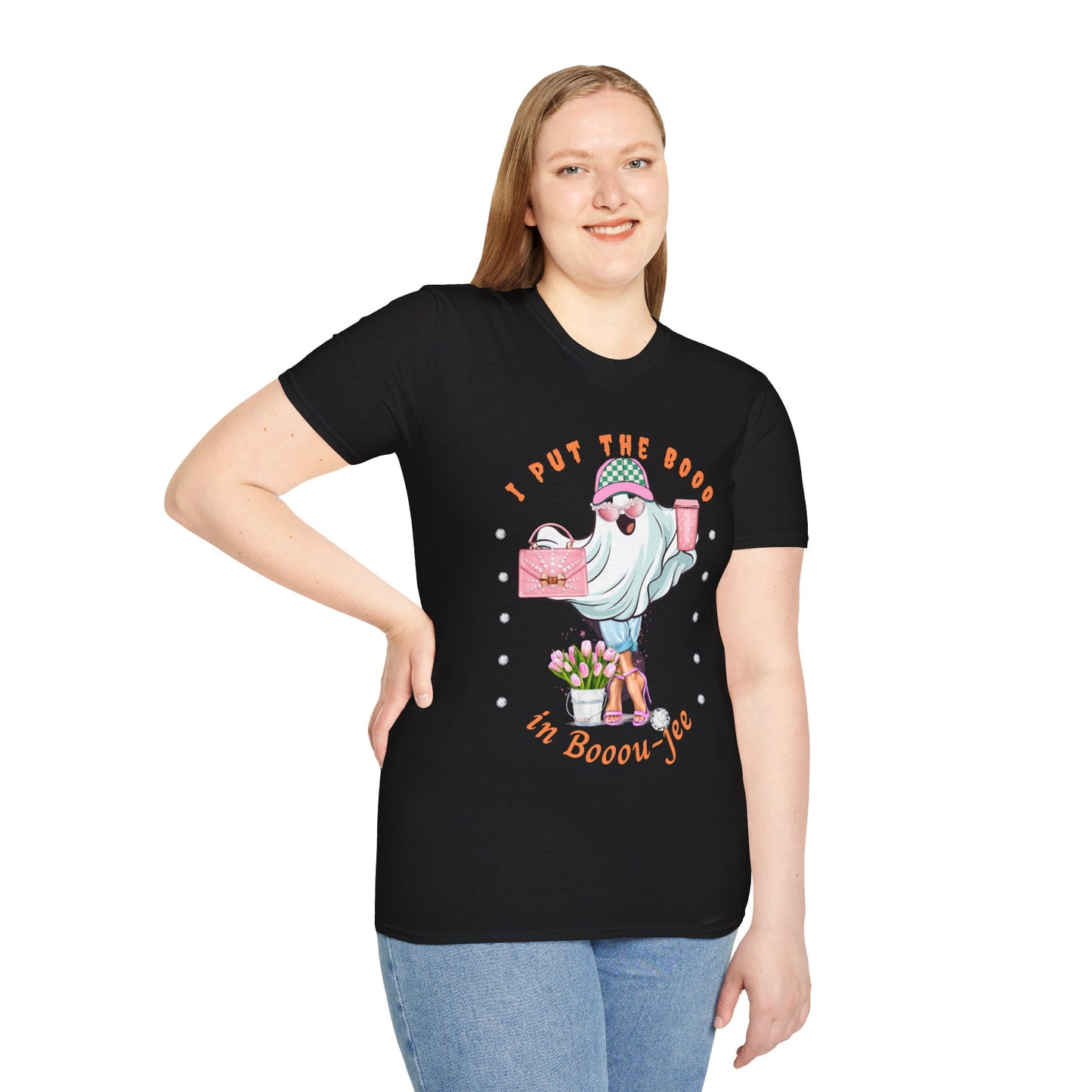 Halloween Booo in Boooujee - Softstyle T-Shirt FAIR SKIN TONE