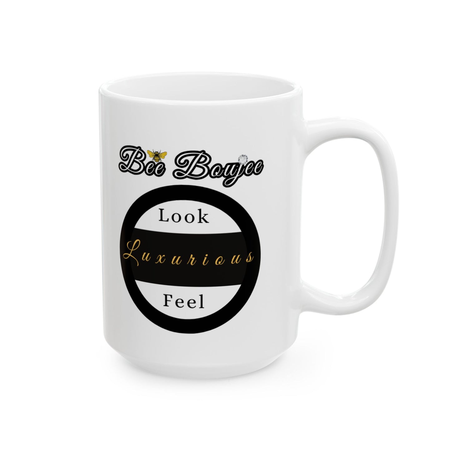 Halloween Just Plain Boujee WHITE Ceramic Mug, 15oz