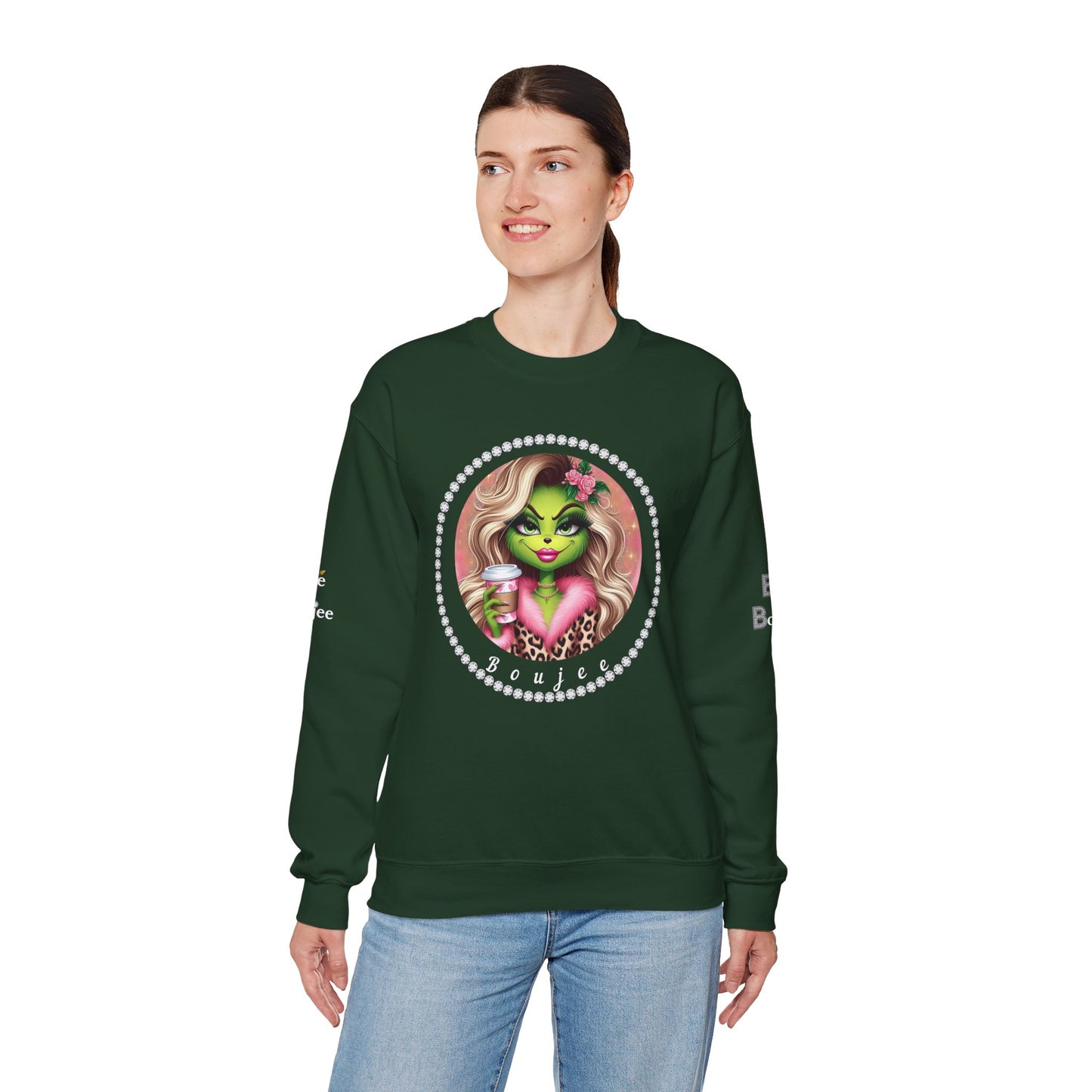Boujee "Gritch" - Heavy Blend™ Dark Colors Crewneck Sweatshirt