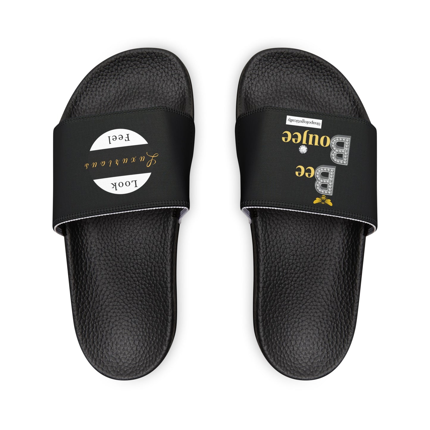 Bee Boujee - BLACK Women's Removable-Strap Sandals