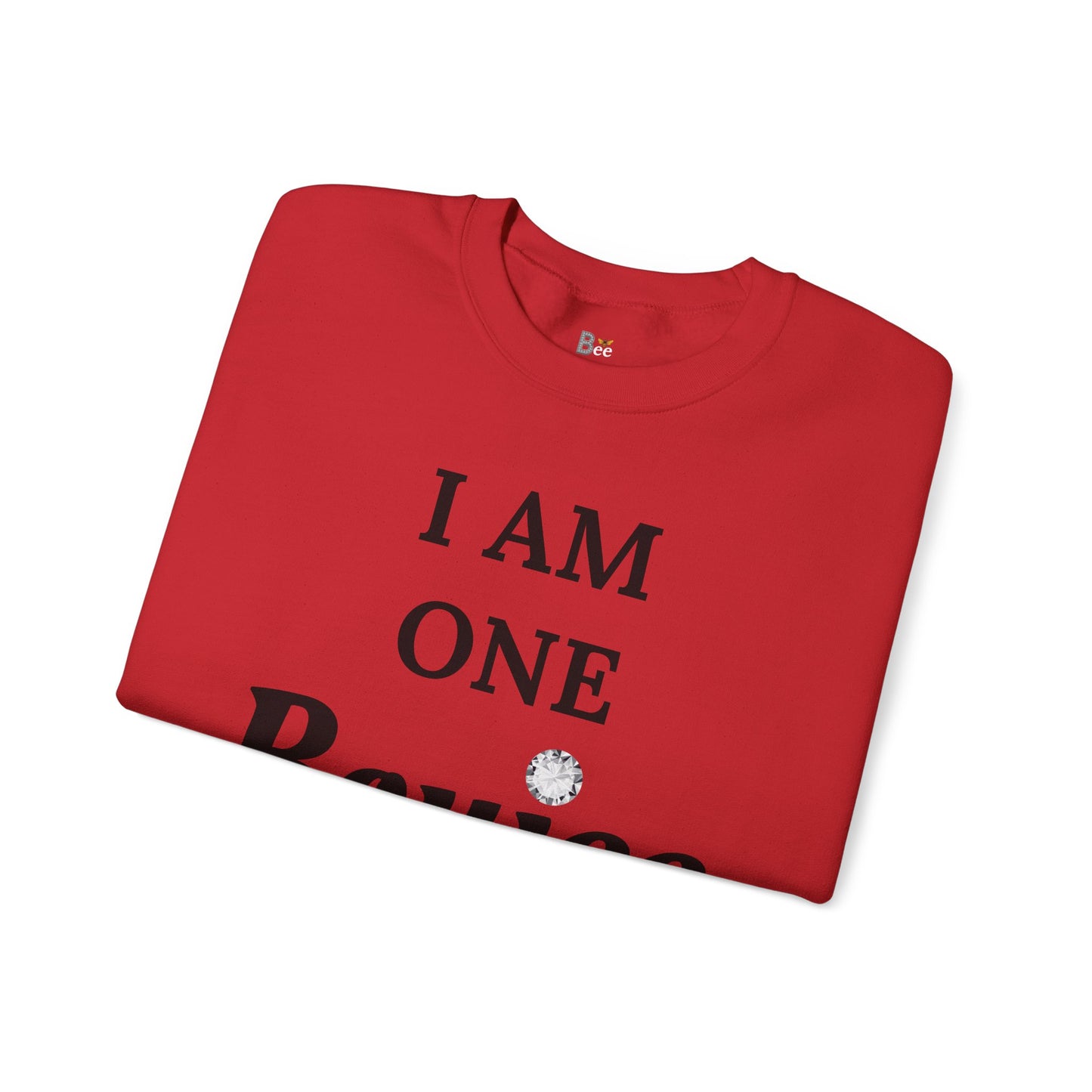 I Am One Boujee Bitch - Heavy Blend™ Light Colors Crewneck Sweatshirt