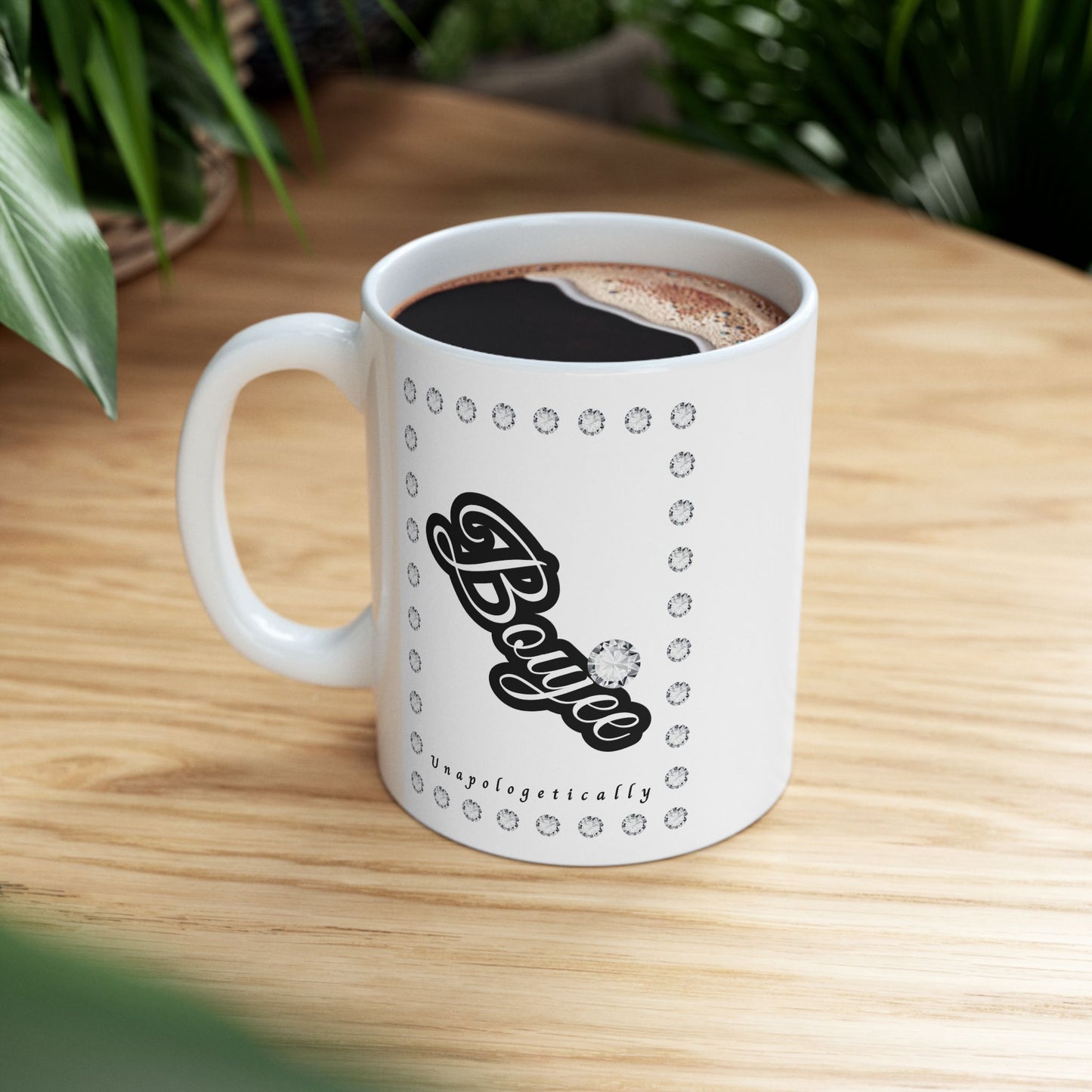 Boujee in Diamonds - Mug WHITE 11oz