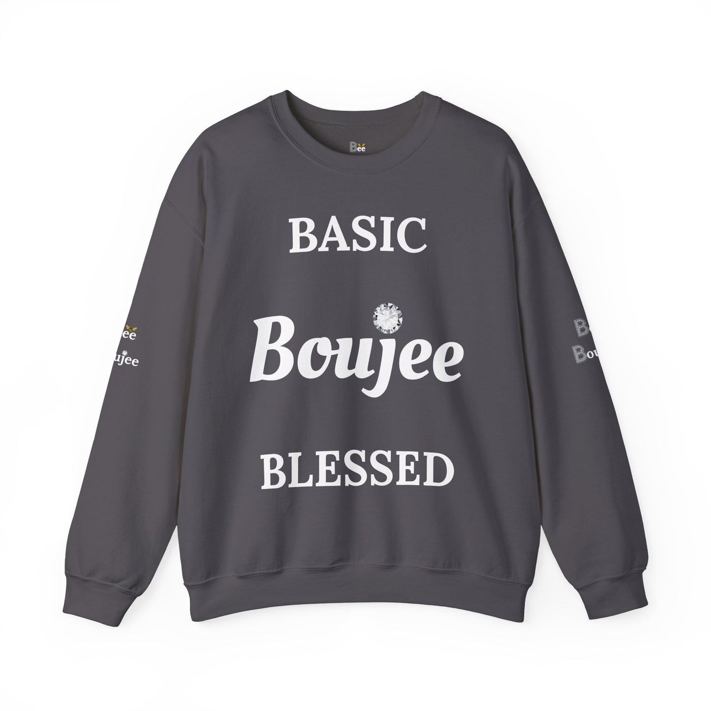 Basic Boujee Blessed - Heavy Blend™ Dark Colors Crewneck Sweatshirt