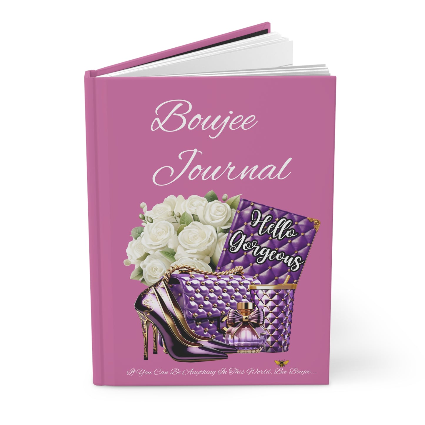 Hardcover "Boujee" Journal Matte PINK
