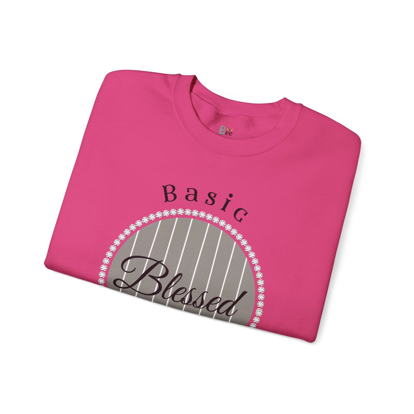 Basic Boujee Blessed - Heavy Blend™ Light Colors Crewneck Sweatshirt