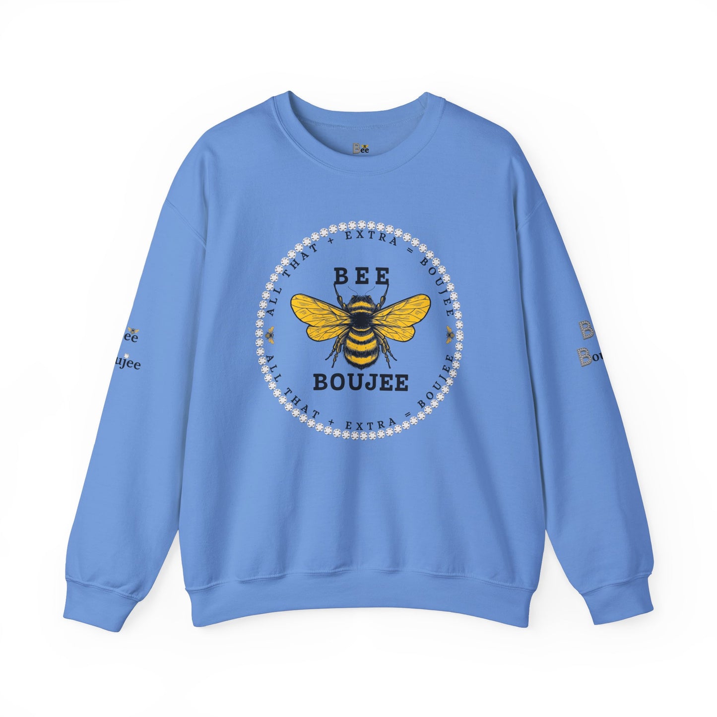 All That + Extra = Boujee - Heavy Blend™ Light Colors Crewneck Sweatshirt