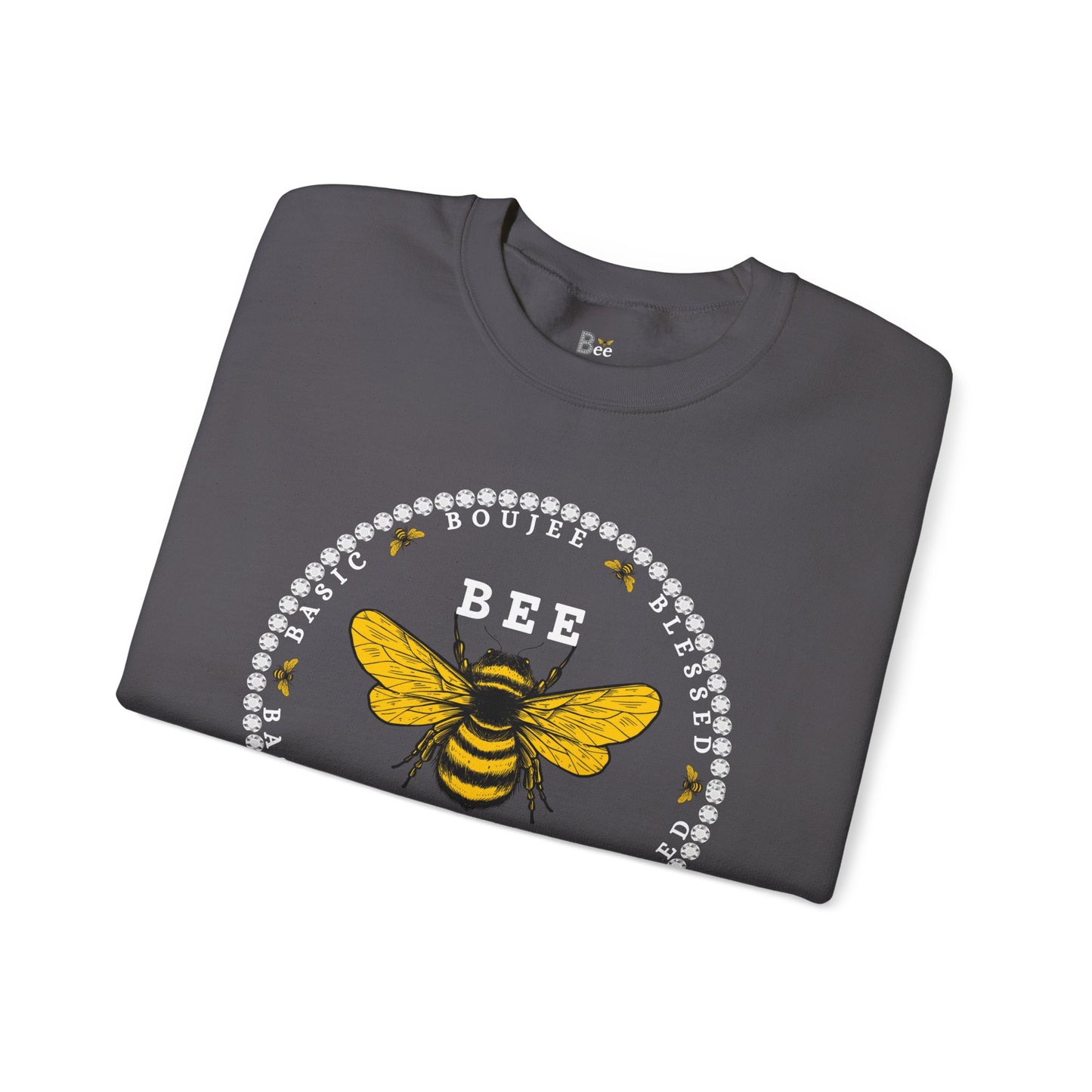 Basic Boujee Blessed - Heavy Blend™ Dark Colors Crewneck Sweatshirt