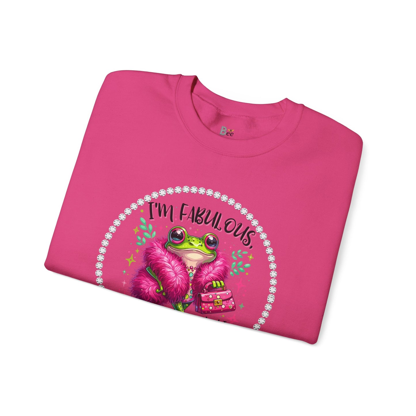 Boujee Frog I'm Fabulous And I Know It - Heavy Blend™ Light Colors Crewneck Sweatshirt