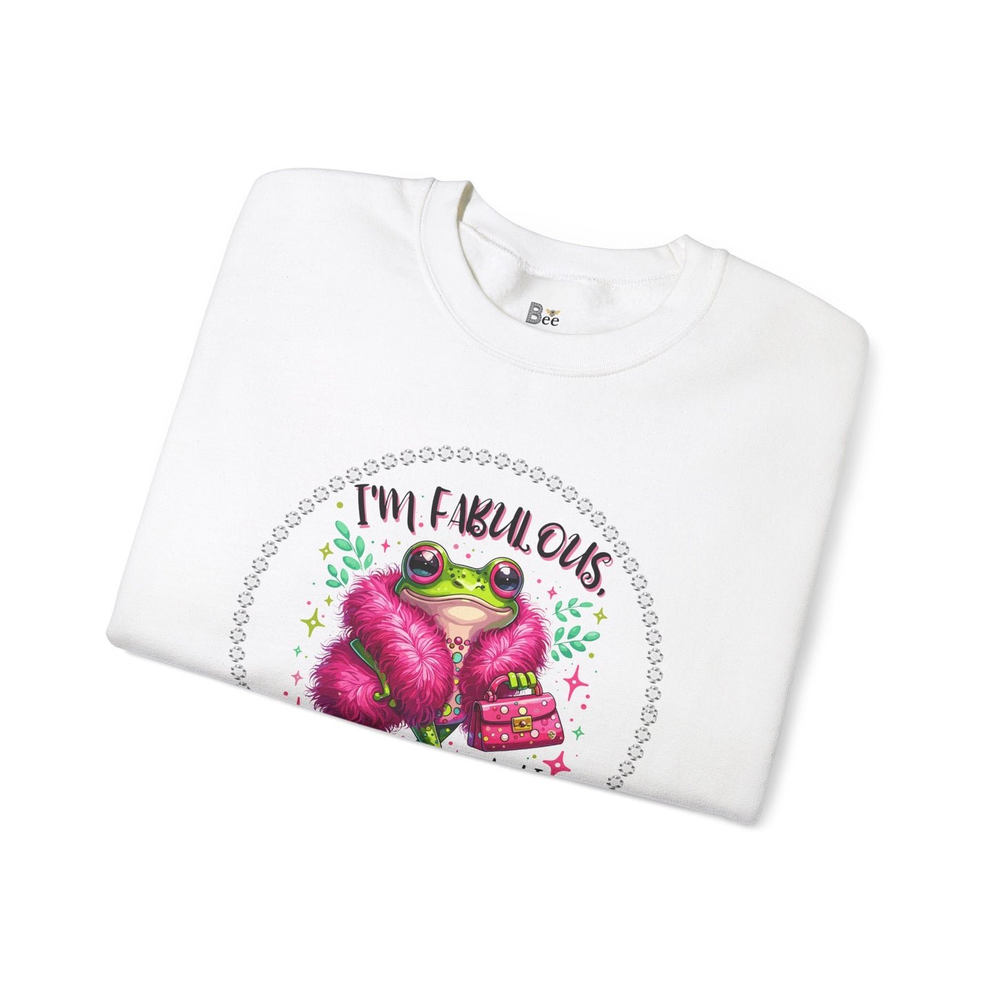 Boujee Frog I'm Fabulous And I Know It - Heavy Blend™ Light Colors Crewneck Sweatshirt