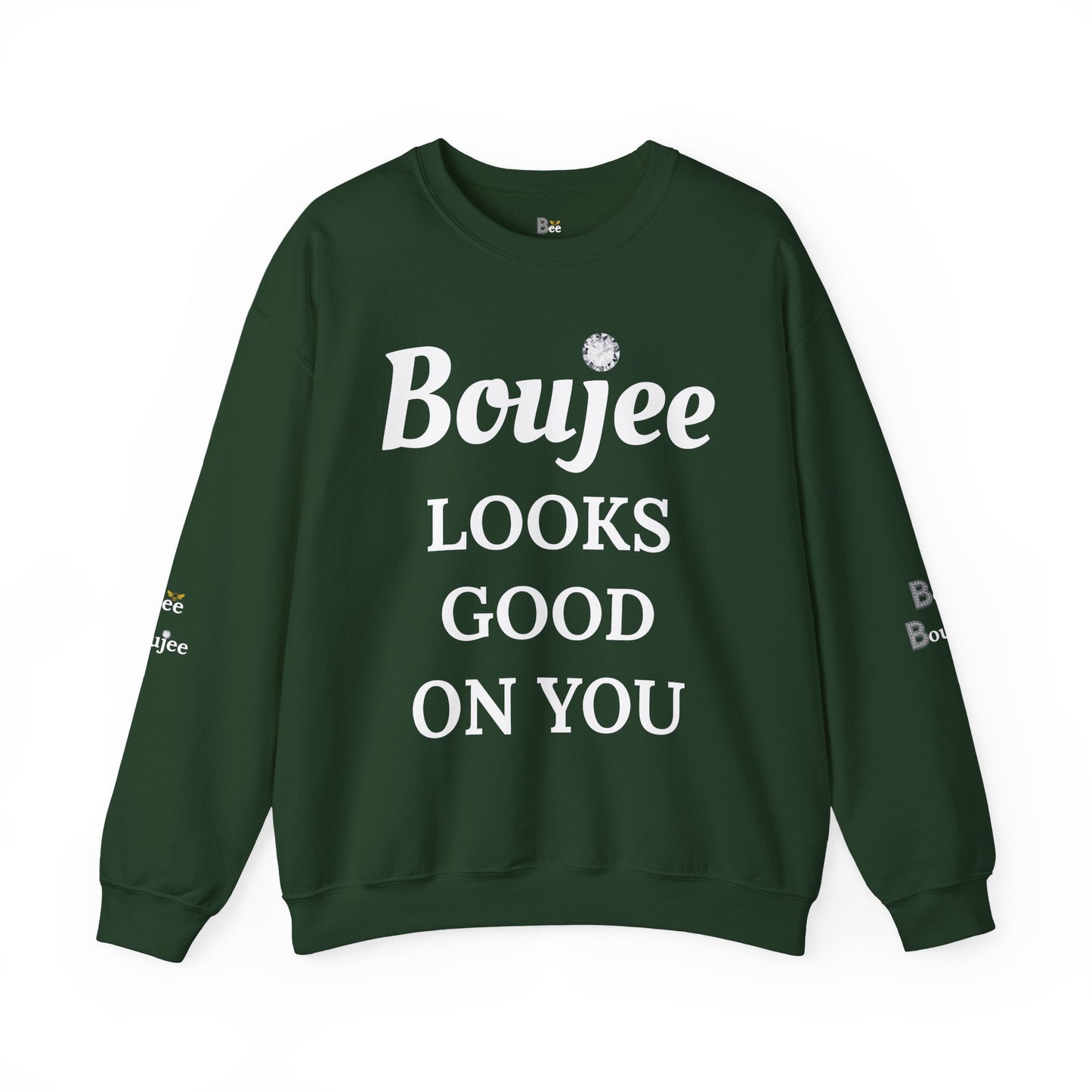 Boujee Looks Good On You - Heavy Blend™ Dark Colors Crewneck Sweatshirt
