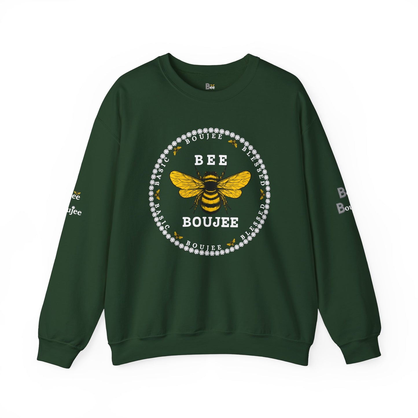 Basic Boujee Blessed - Heavy Blend™ Dark Colors Crewneck Sweatshirt
