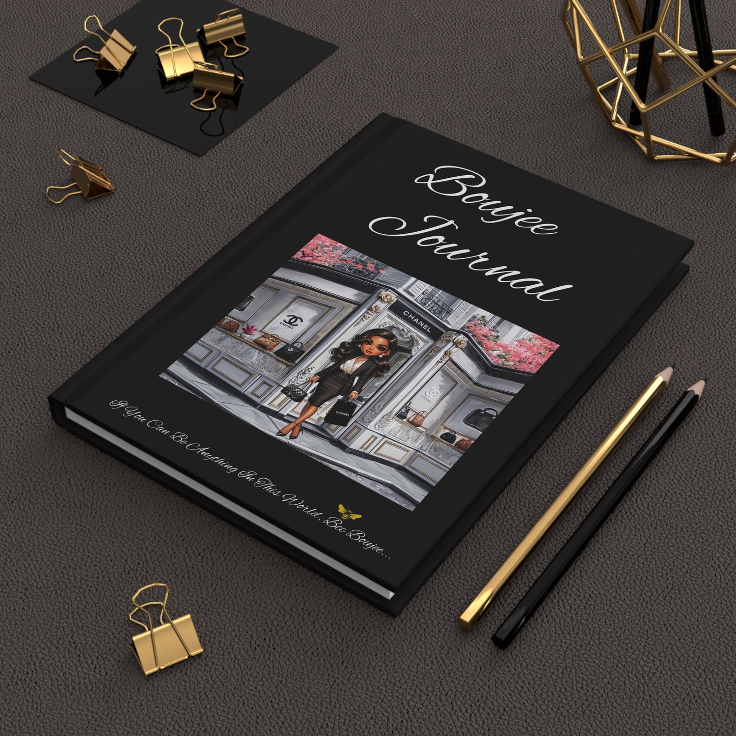 Hardcover Boujee Journal Matte BLACK