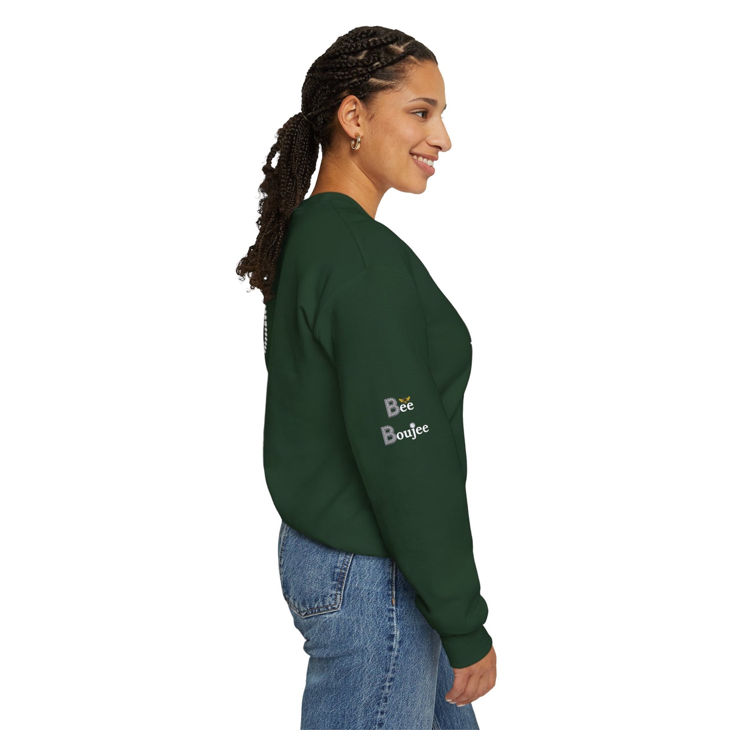 Living a Boujee Wife Life My Husband Spoils Me - Heavy Blend™ Dark Colors Crewneck Sweatshirt