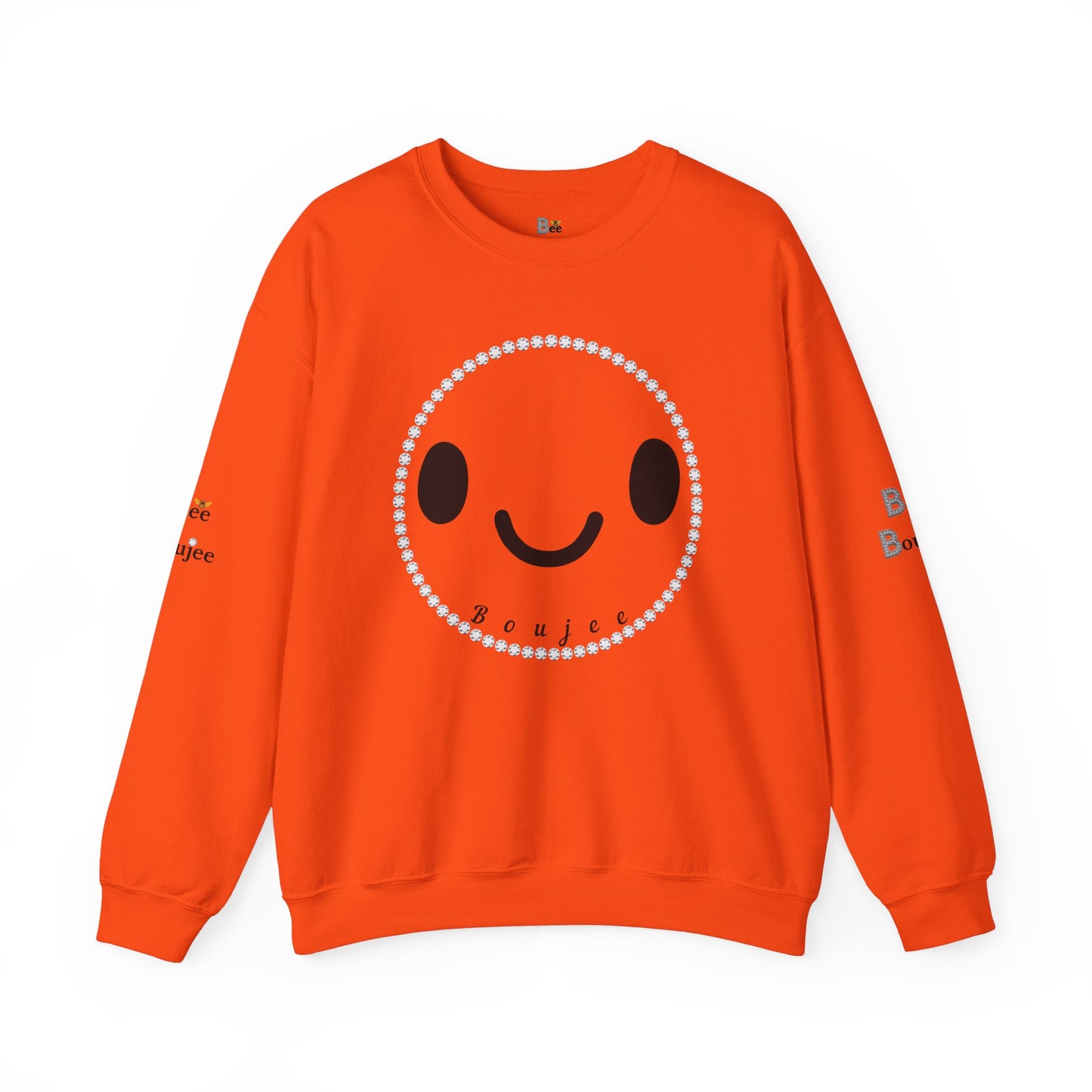 Boujee Smiley Face - Heavy Blend™ Light Colors Crewneck Sweatshirt