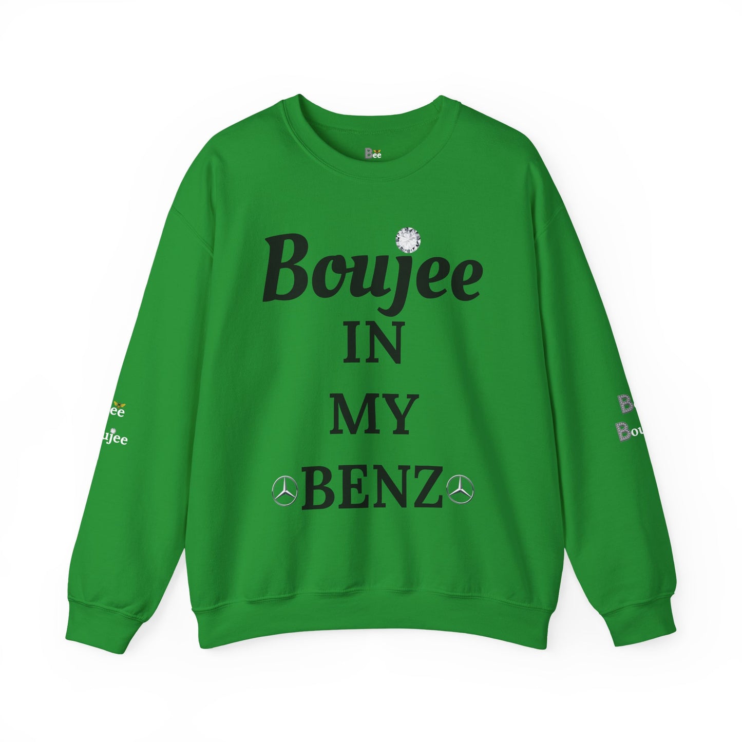 Boujee In My Benz - Heavy Blend™ Light Colors Crewneck Sweatshirt