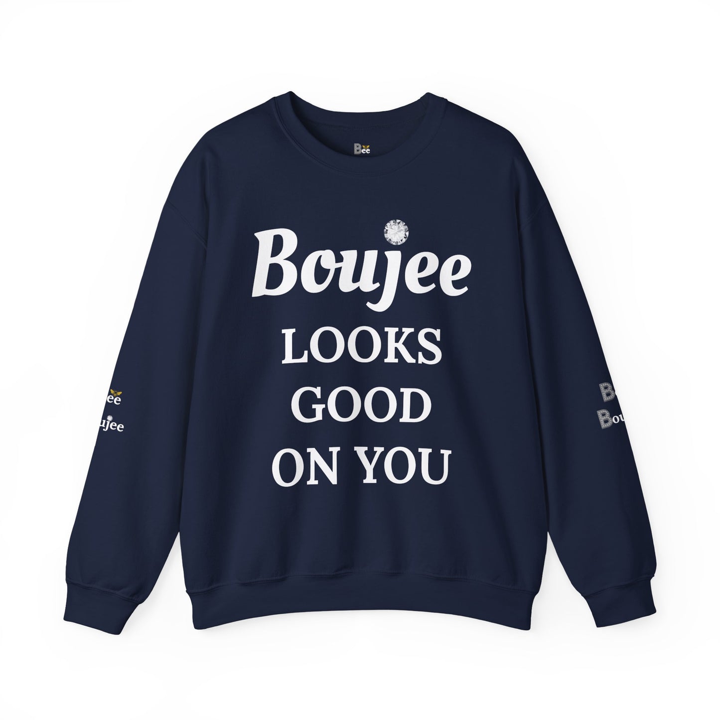 Boujee Looks Good On You - Heavy Blend™ Dark Colors Crewneck Sweatshirt