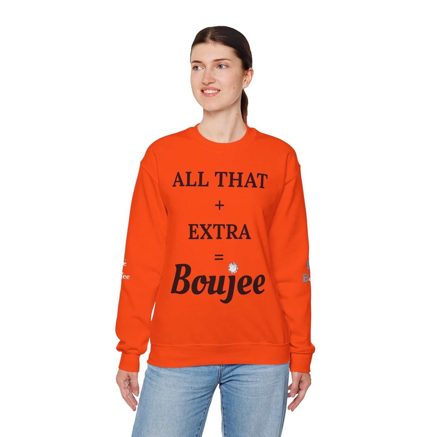 All That + Extra = Boujee - Heavy Blend™ Light Colors Crewneck Sweatshirt