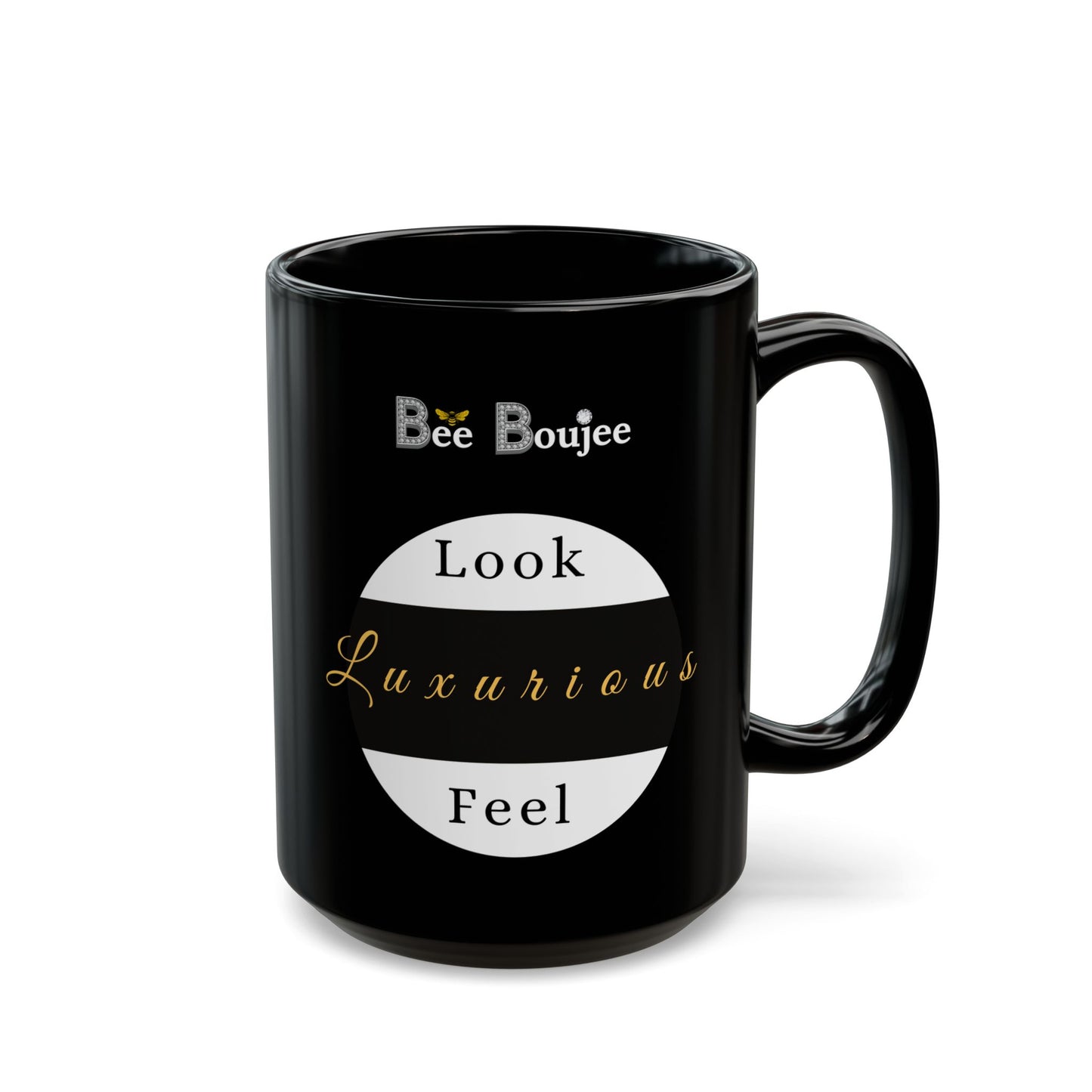 Boujee in Pearls - Mug BLACK 15oz