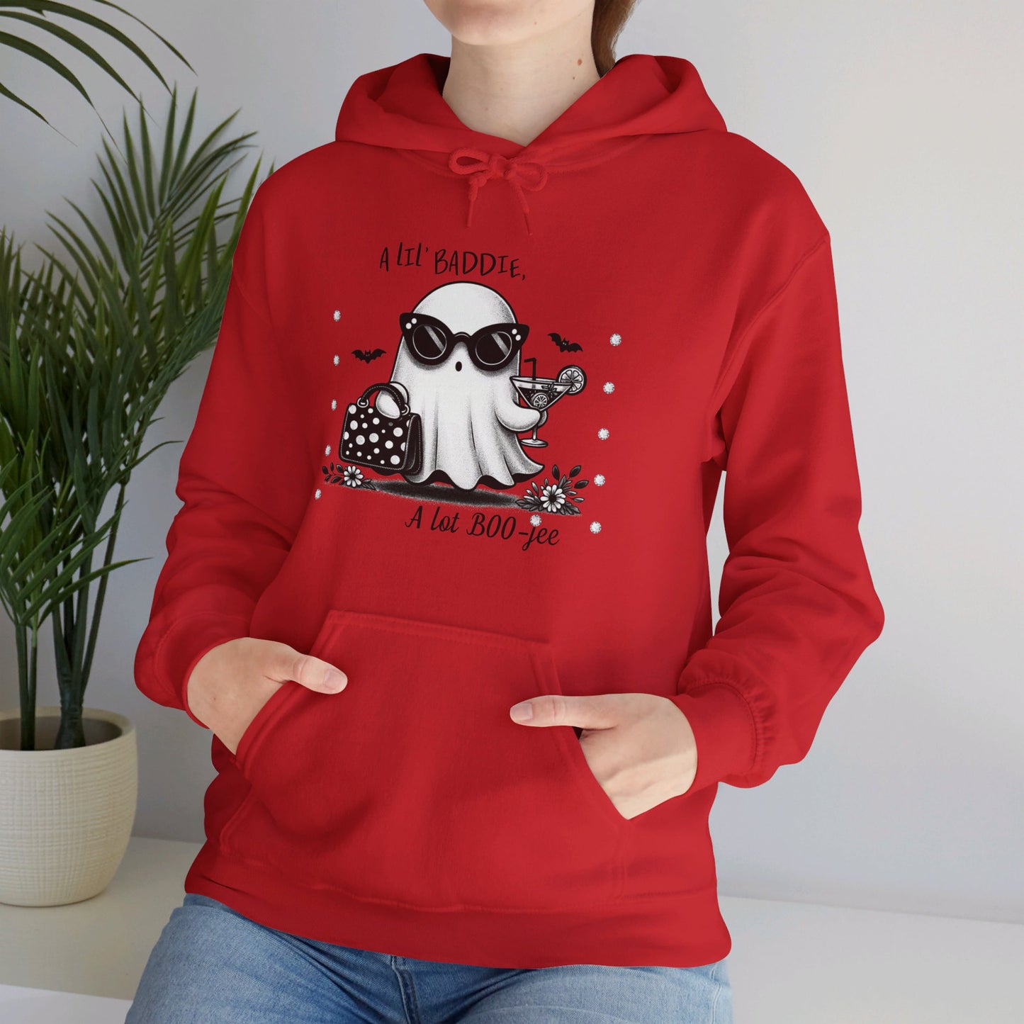 Halloween Booo in Boooujee Heavy Blend™ Hooded Sweatshirt