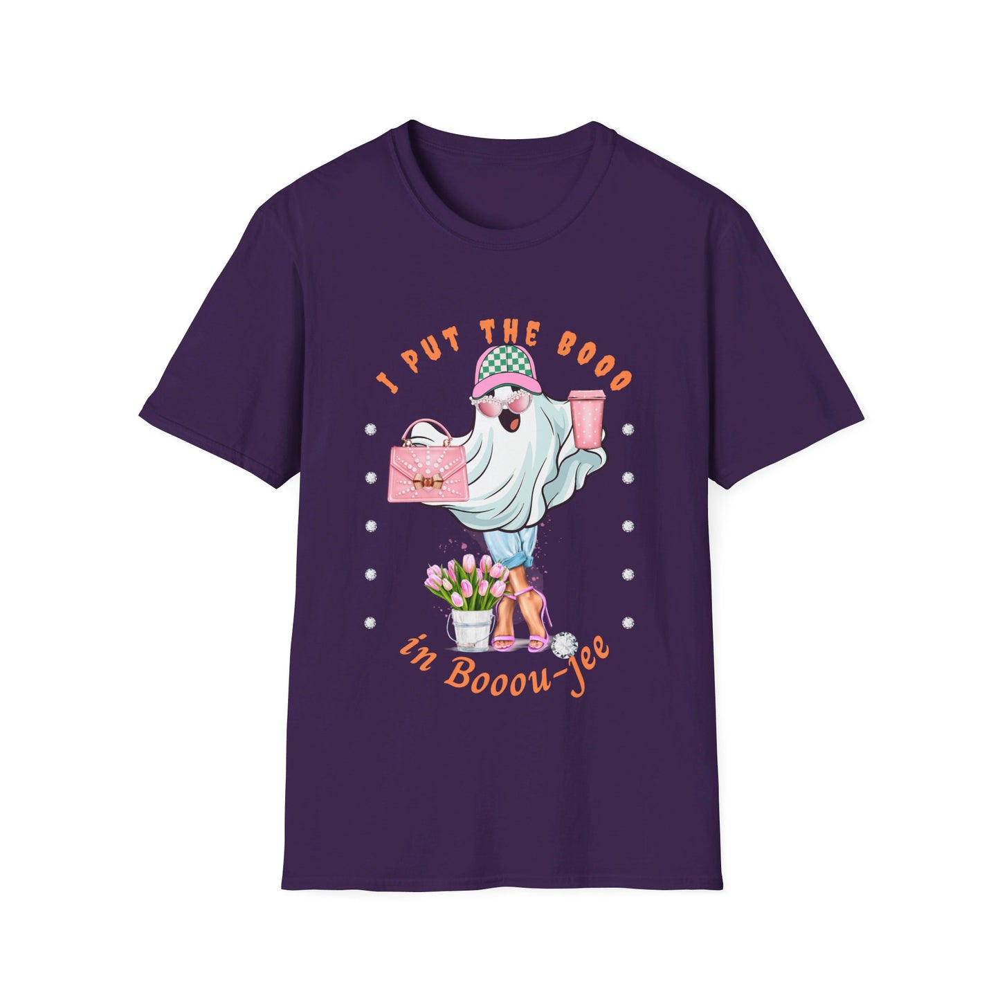 Halloween Booo in Boooujee - Softstyle T-Shirt FAIR SKIN TONE