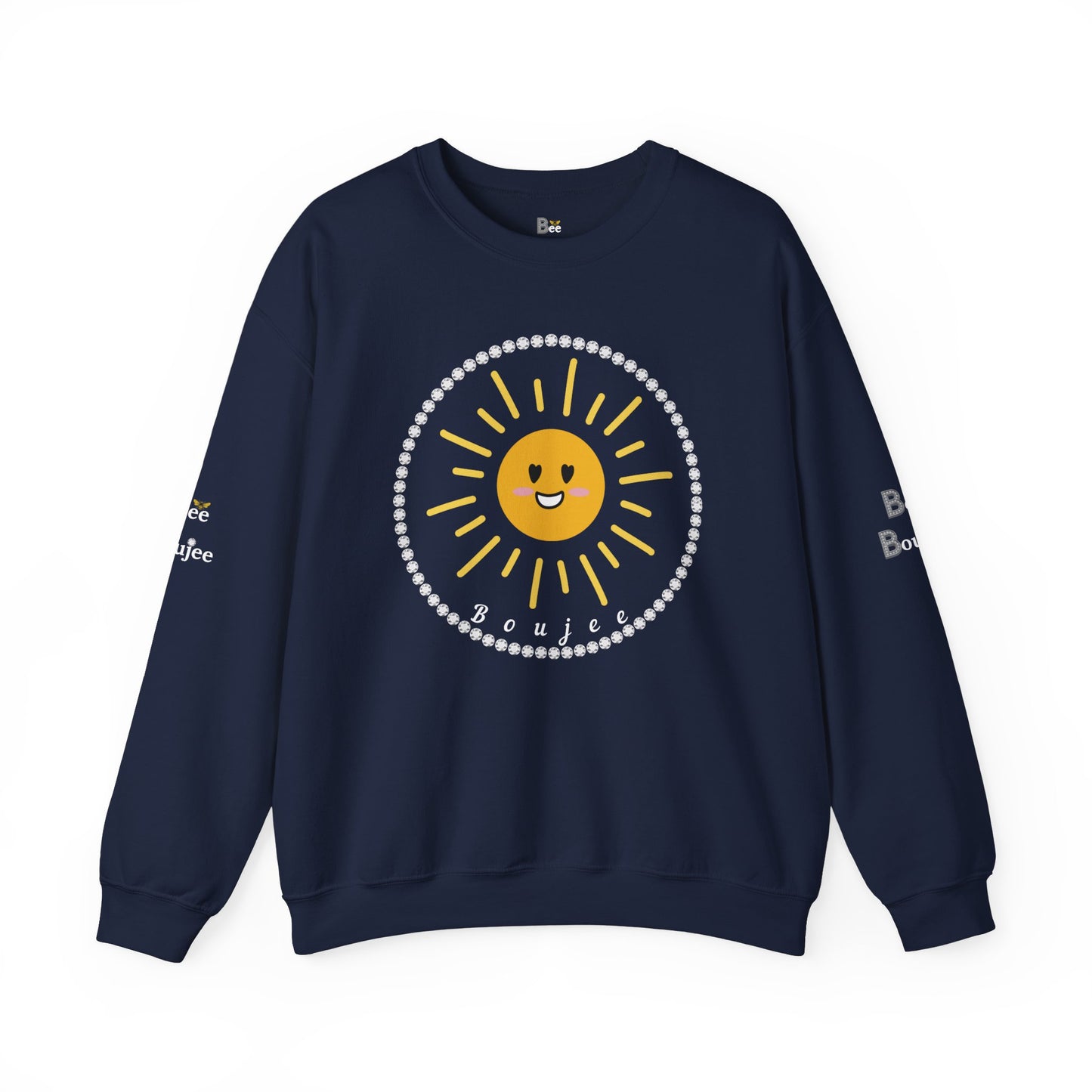 Boujee Golden Sunshine - Heavy Blend™ Dark Colors Crewneck Sweatshirt