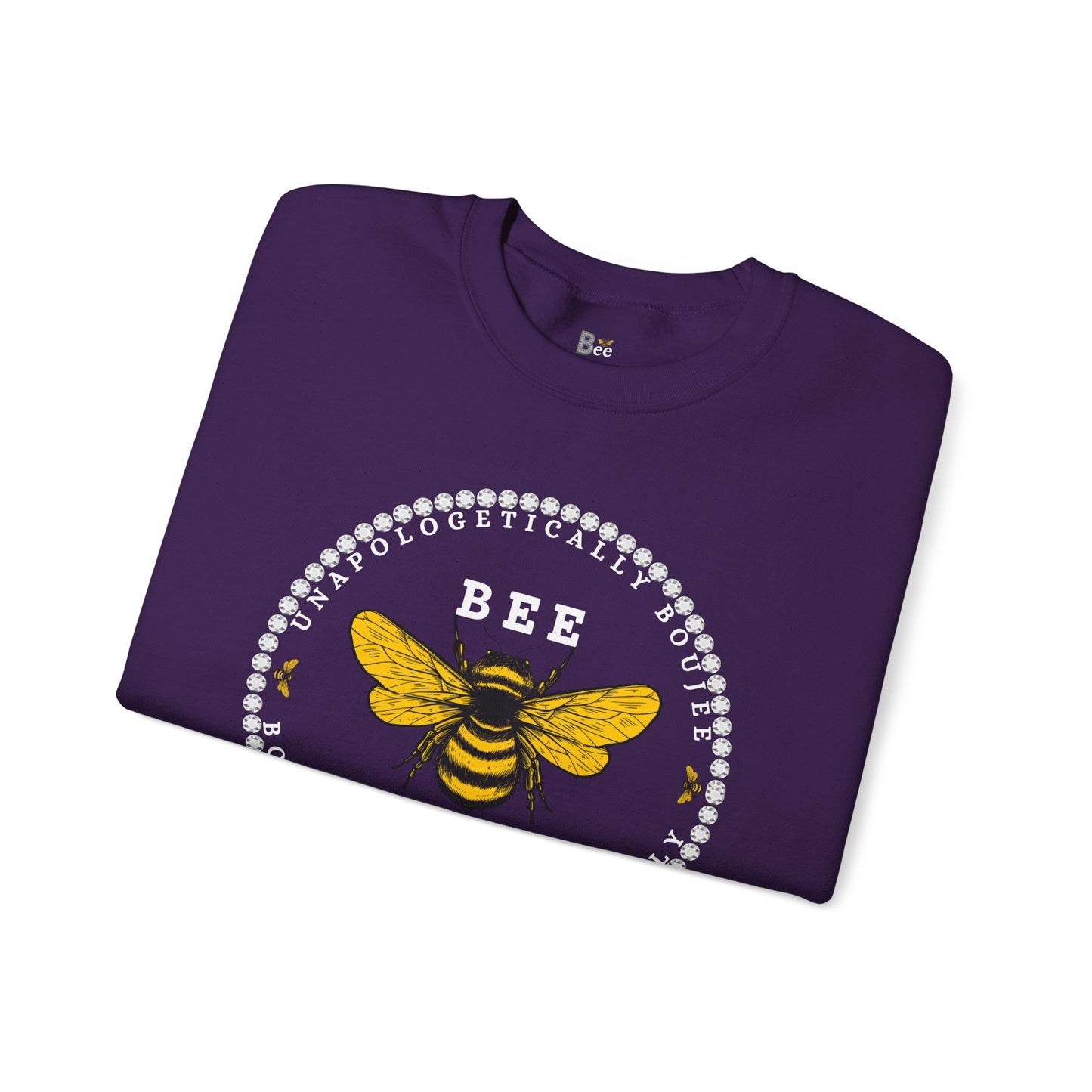 Unapologetically Boujee, Boujee Unapologetically - Heavy Blend™ Dark Colors Crewneck Sweatshirt