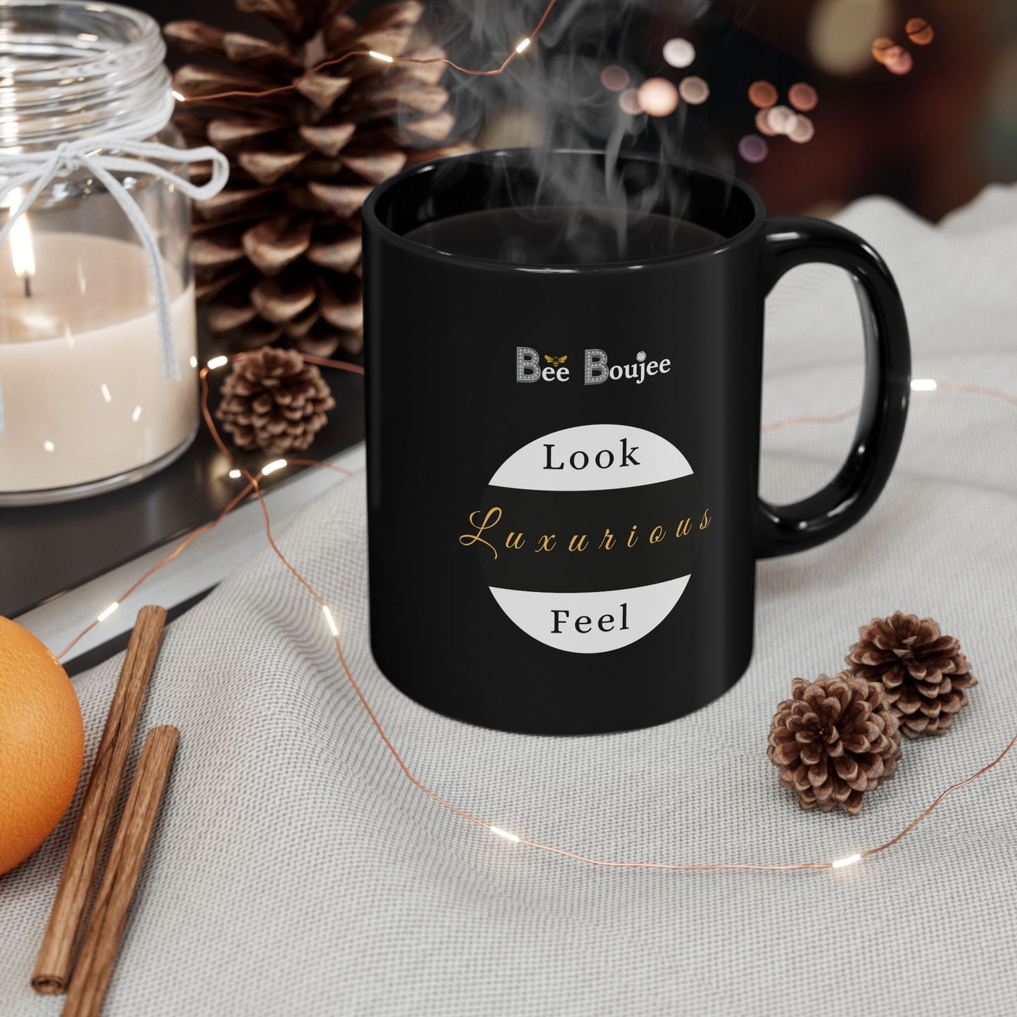 Beeing Boujee Ain't Easy - Mug BLACK 11oz