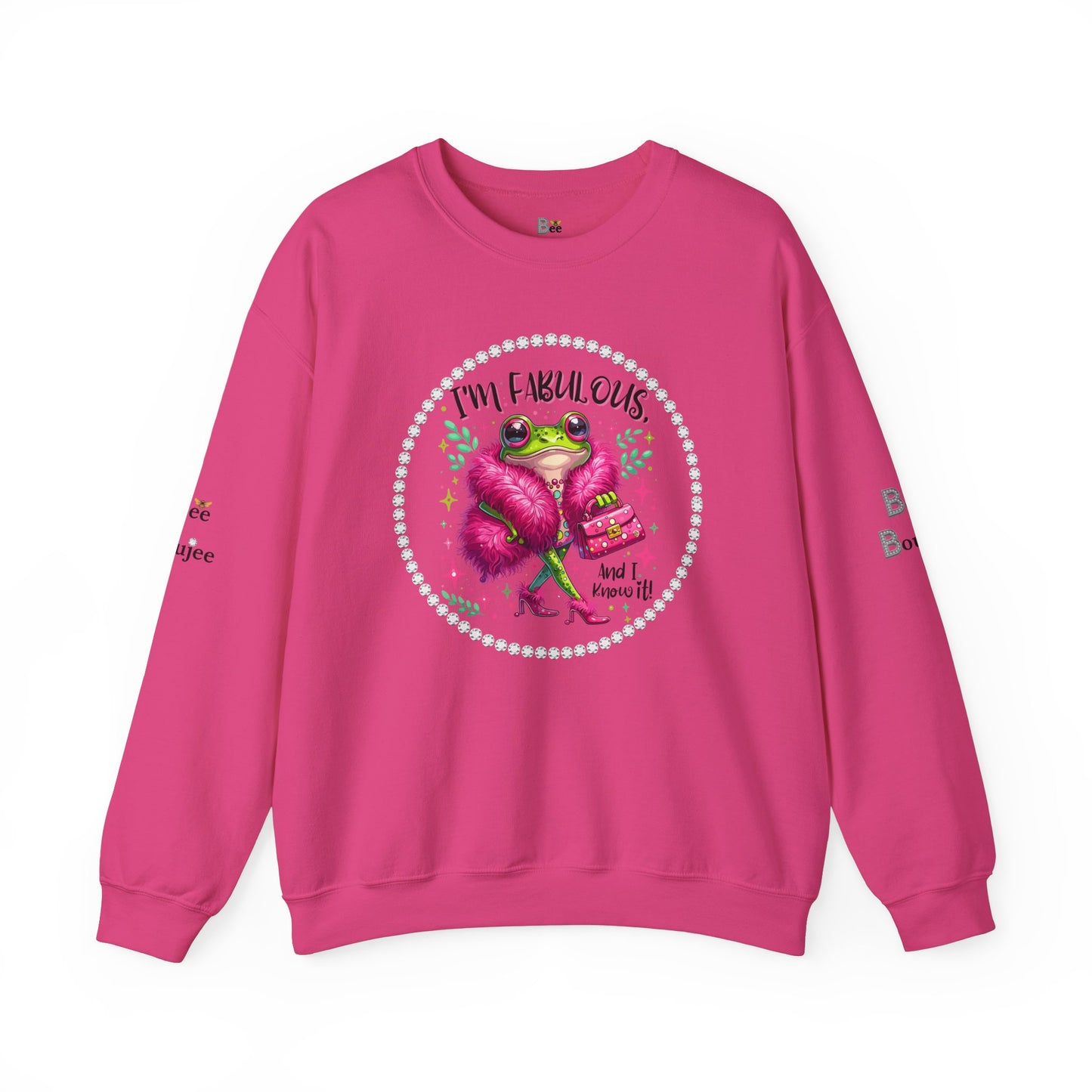 Boujee Frog I'm Fabulous And I Know It - Heavy Blend™ Light Colors Crewneck Sweatshirt