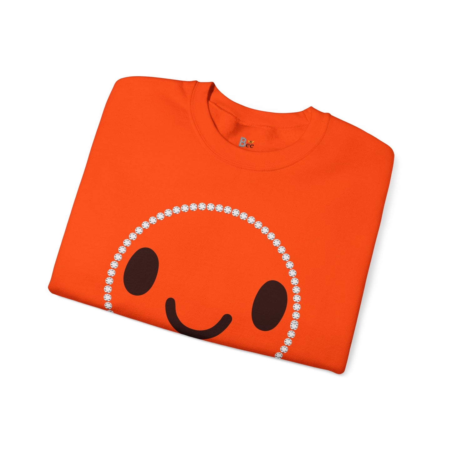 Boujee Smiley Face - Heavy Blend™ Light Colors Crewneck Sweatshirt