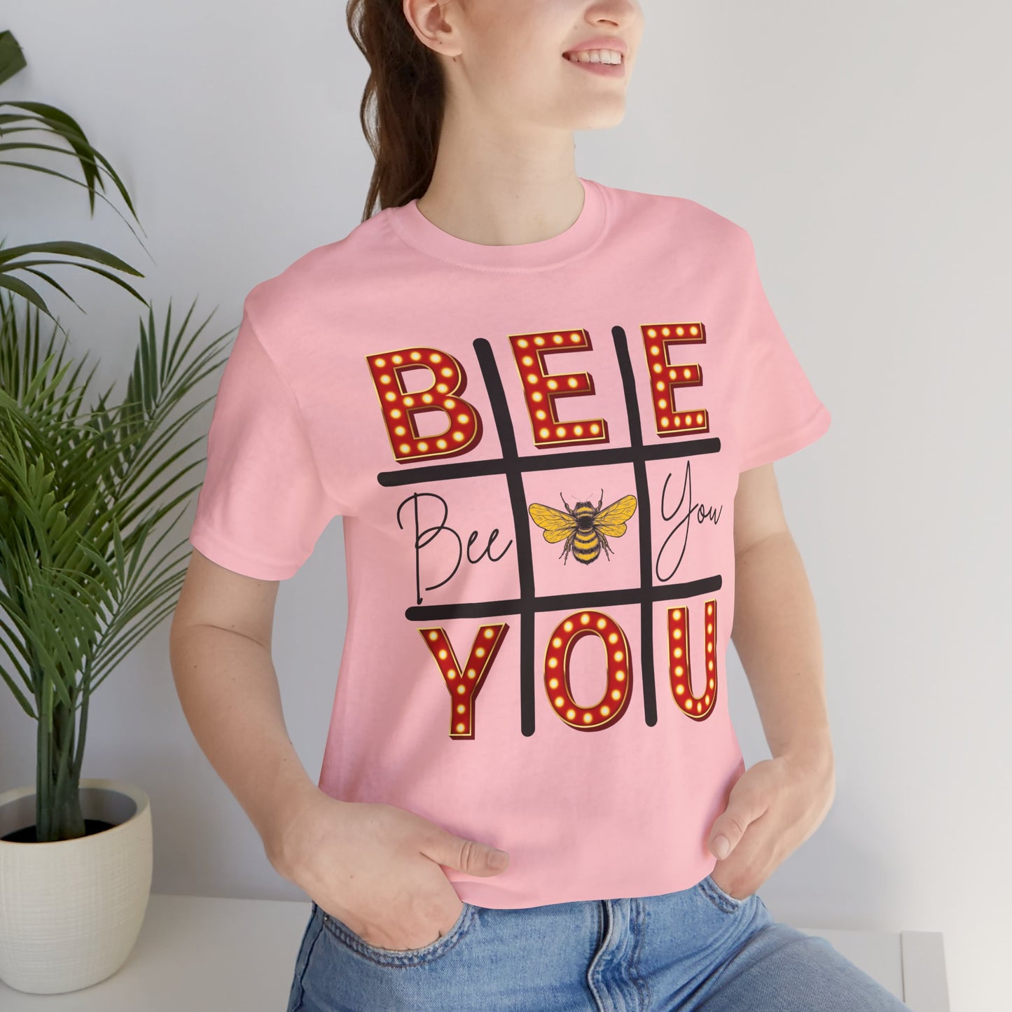 Bee You Marquee Tic-Tac-Toe Tee